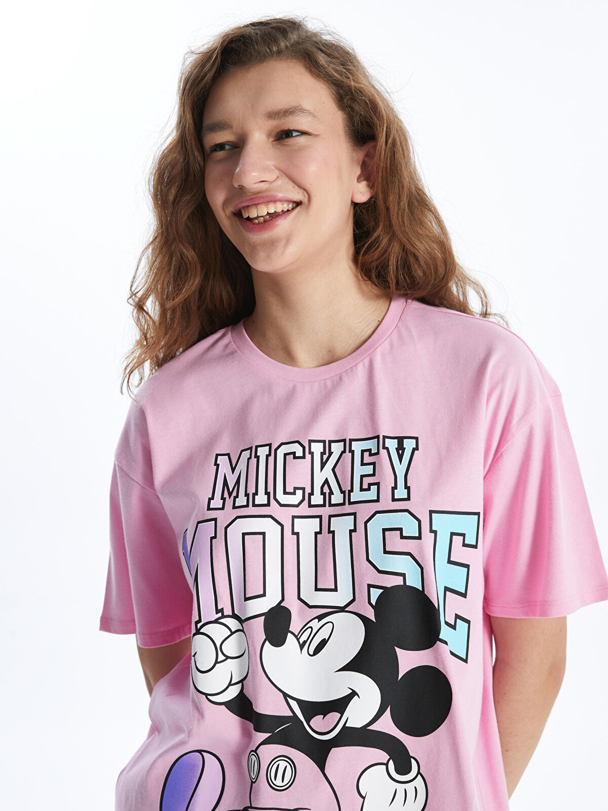 トップス miki Mickey Mouse Women Printed Oversized Fit Casual Shirt