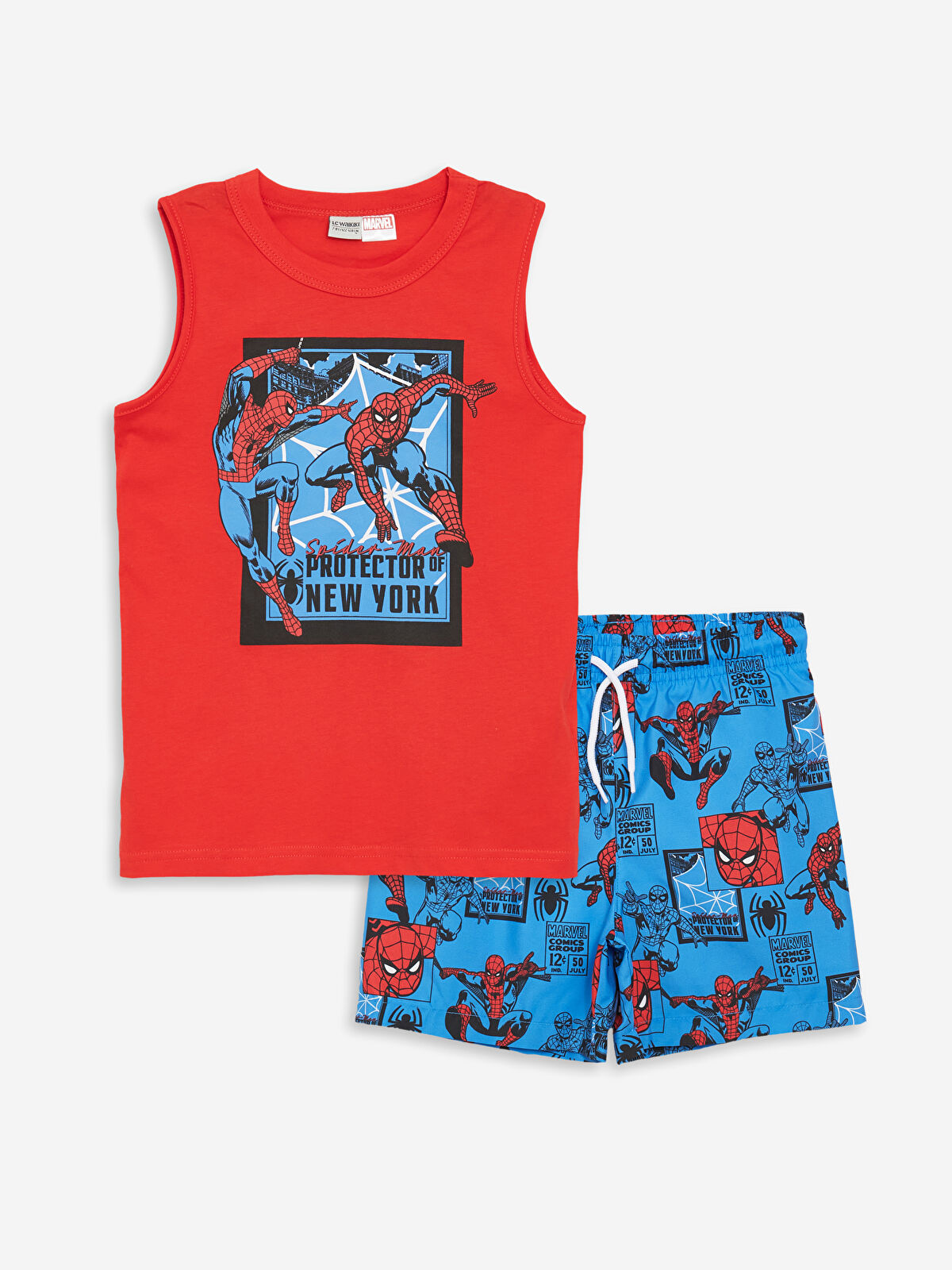 ラッキー LCW Kids Crew Neck Spider-Man Printed Boys' Tank Top and