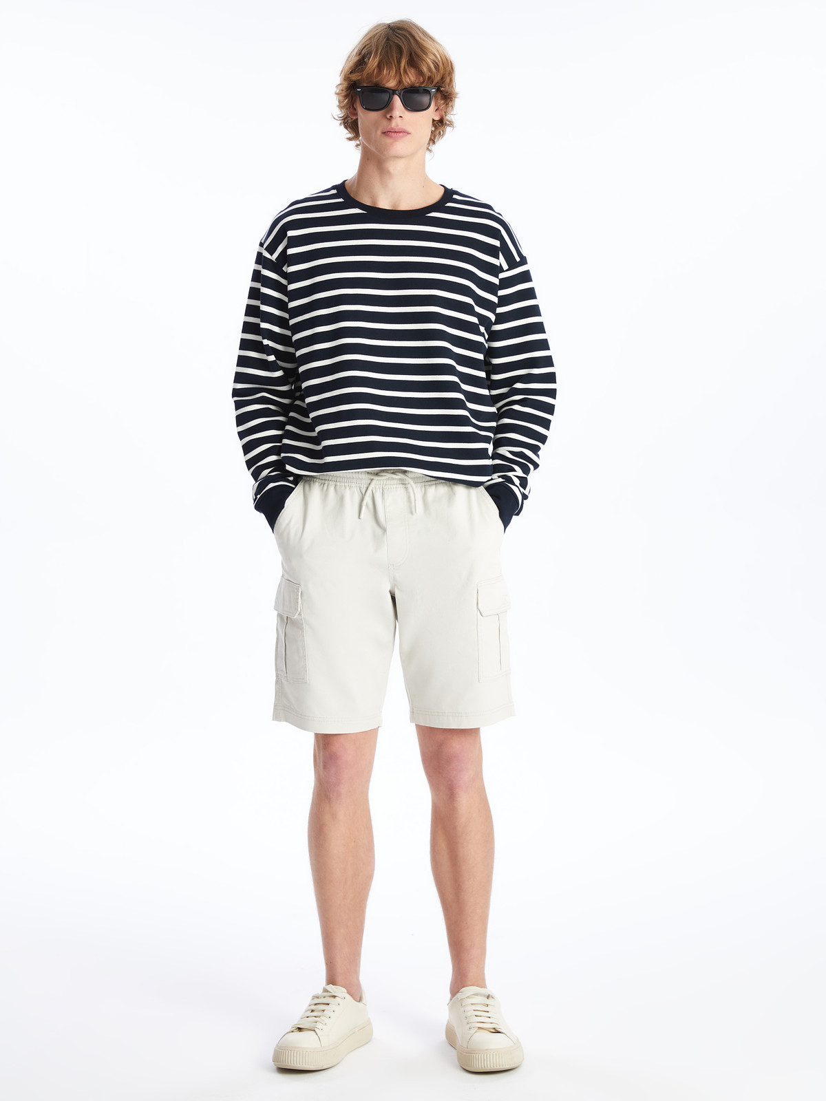 XSIDE Standard Fit Twill Men's Bermuda Shorts - S4DH17Z8-R7Z | LC