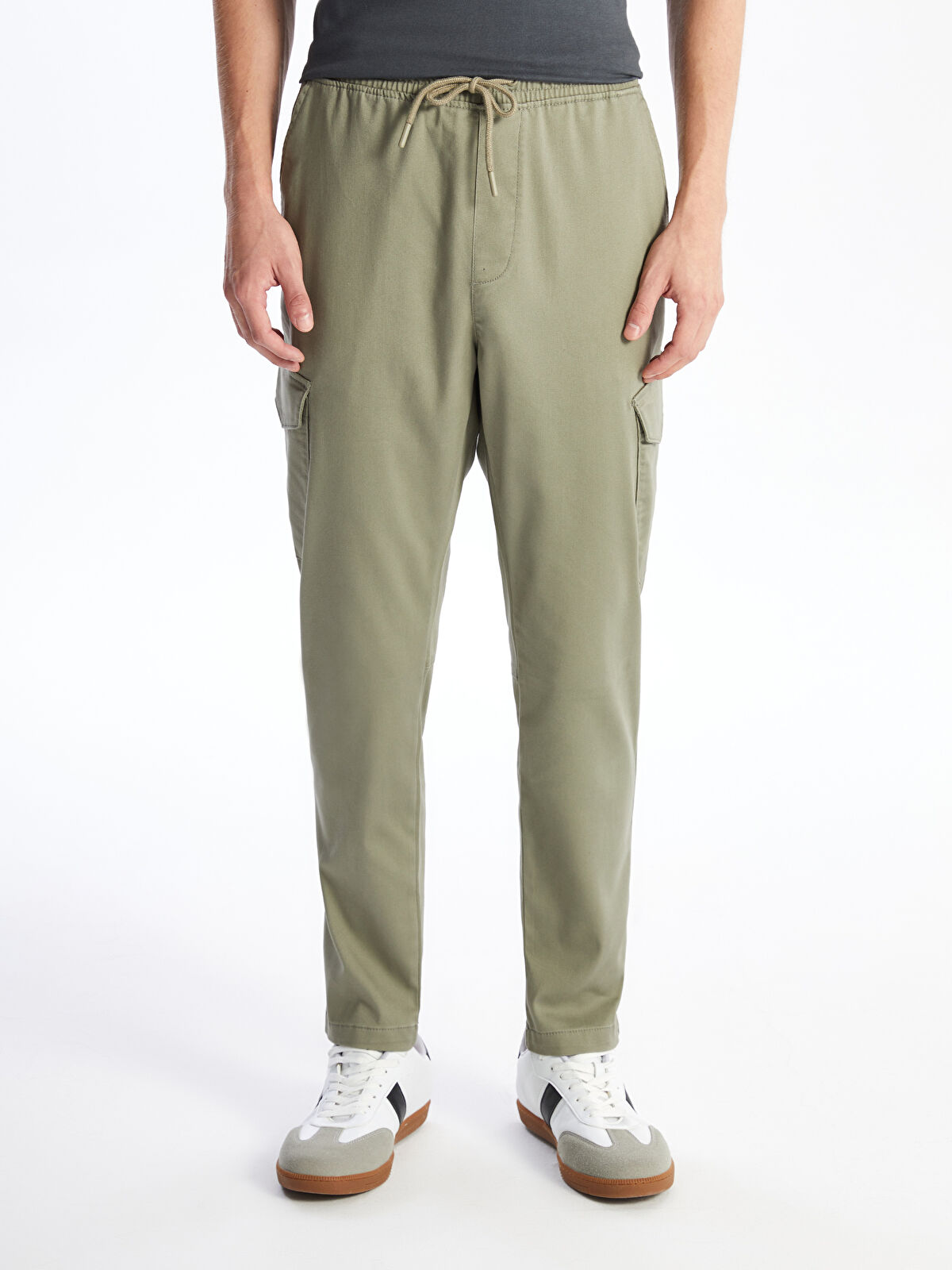 値下⇩MIDAS gimmick cargo size: L XSIDE Slim Fit Twill Men's Cargo Trousers -W46739Z8-SHF - LC