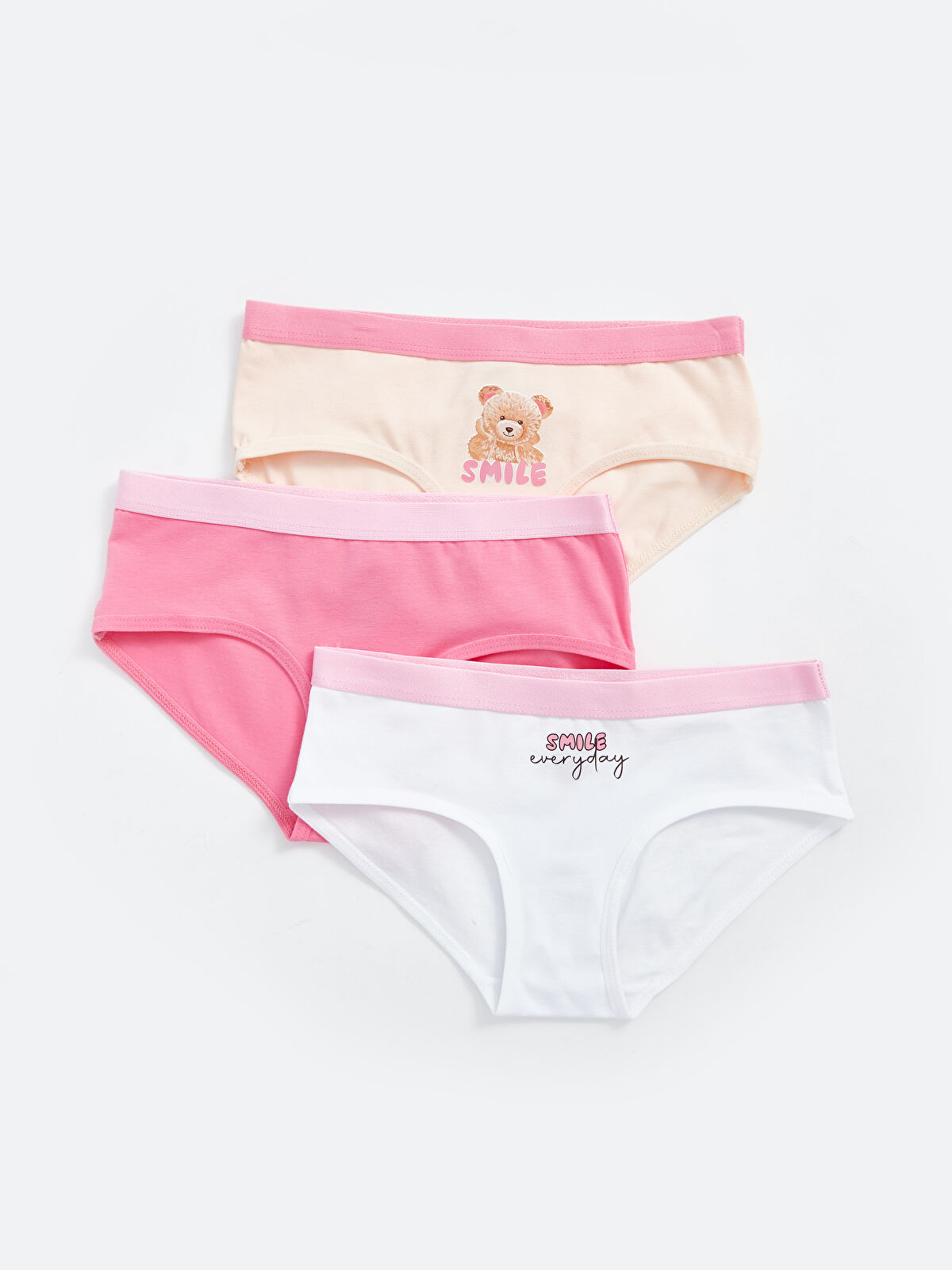 LCW Kids Printed Girl's Panties 3 pcs -S4EC67Z4-FTX - LC Waikiki