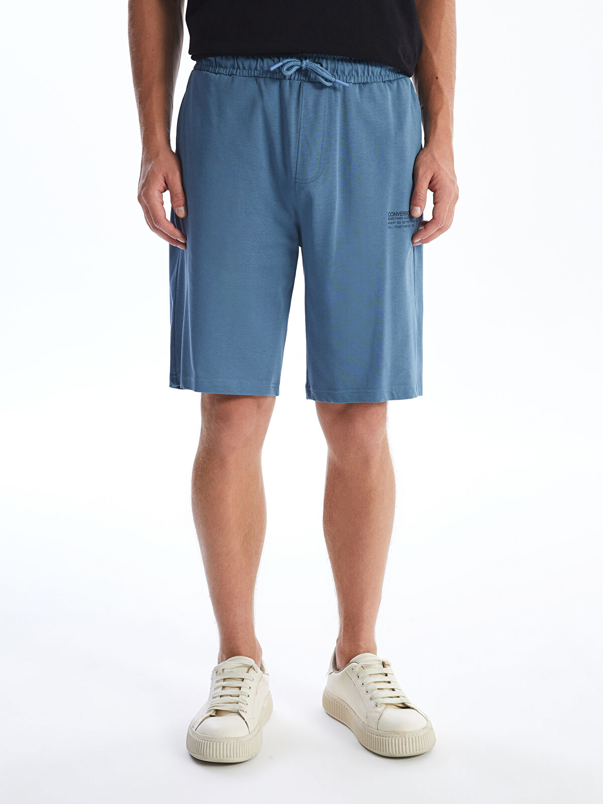 Slim Fit Binding Detail Men's Shorts -S4EK13Z8-VFY - LC Waikiki