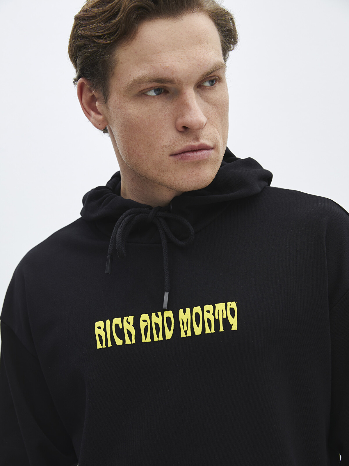 XSIDE Long Sleeve Rick and Morty Printed Men's Hoodie - S4EN35Z8
