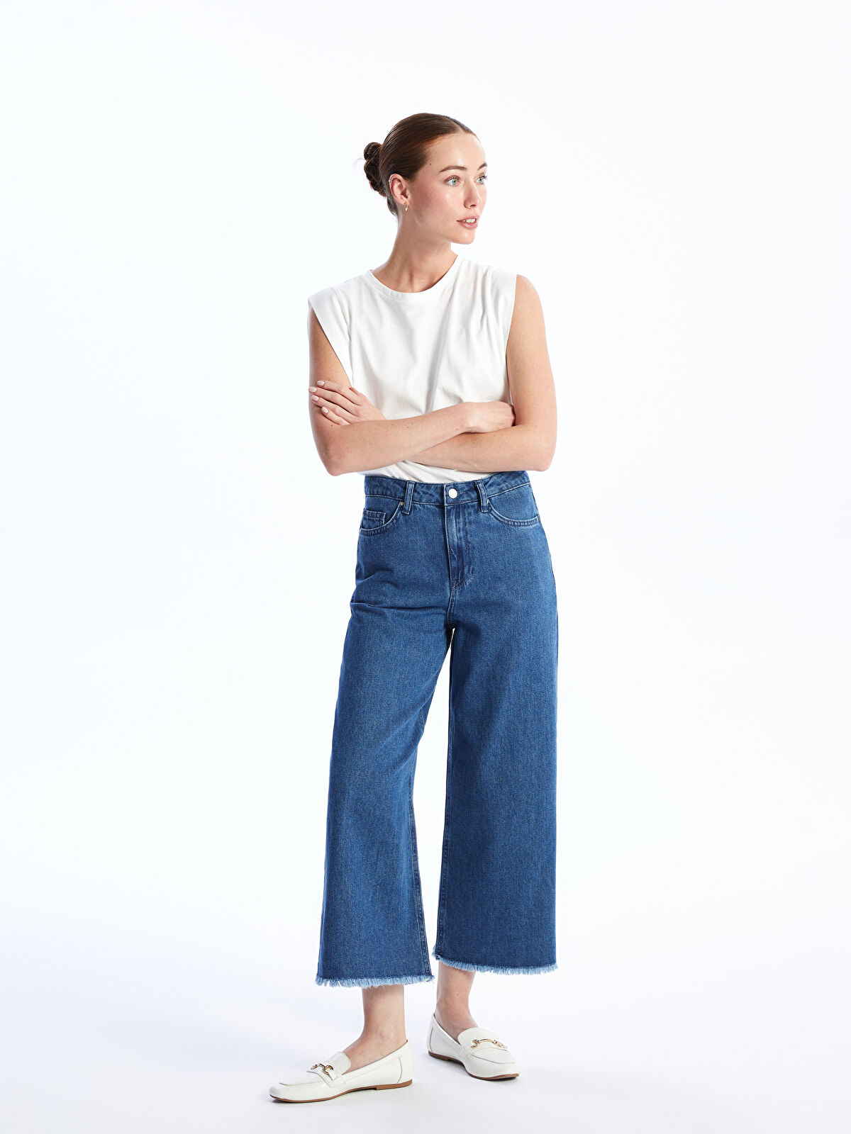 Wideleg Women's Jeans -S4FA56Z8-507 - LC Waikiki