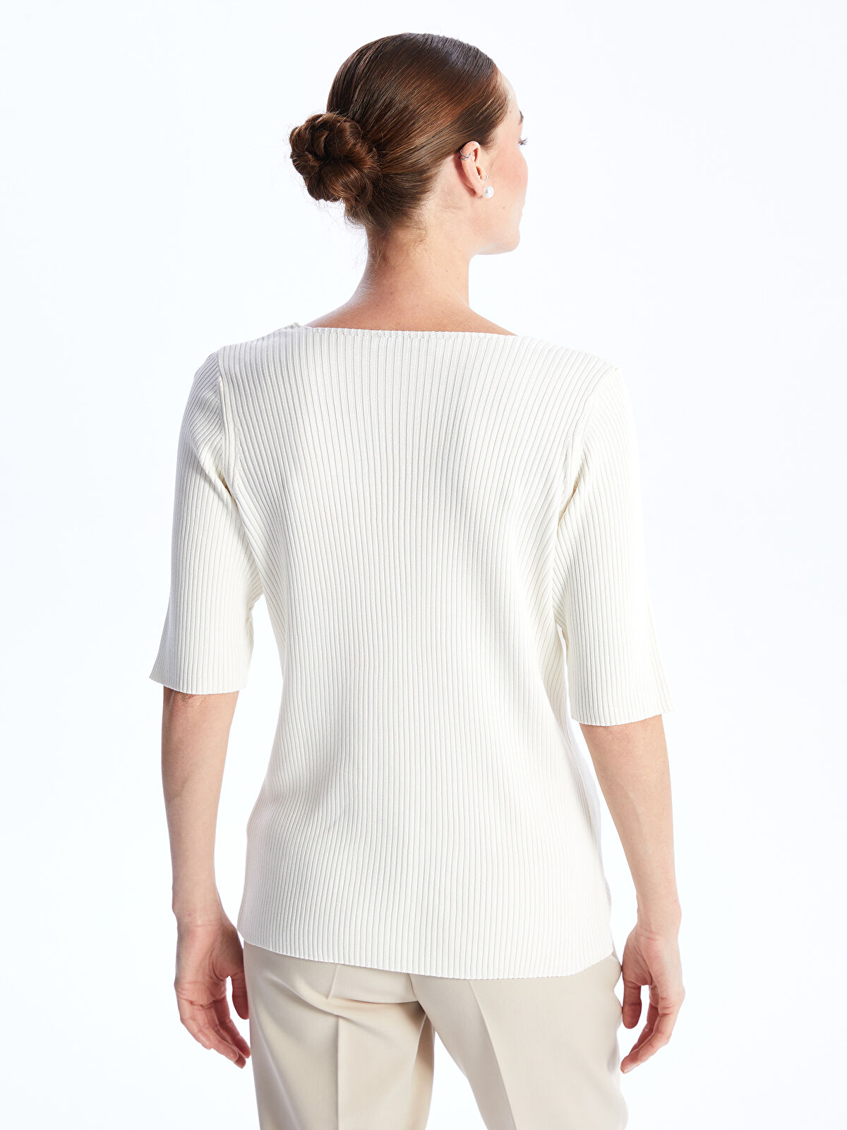 ニット・セーター HUECLOSET Damage V-neck Short Sleeves Knitwear TOTEME - V-Neck Wool Cashmere Knit in Black – Stoy