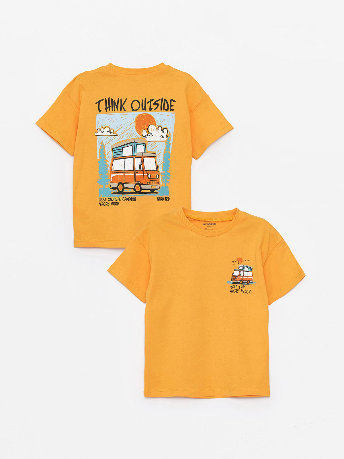 BABYL K×A×W×A×I×ITシャツ LCW Kids Crew Neck Short Sleeve Printed Baby Boys' T-Shirt