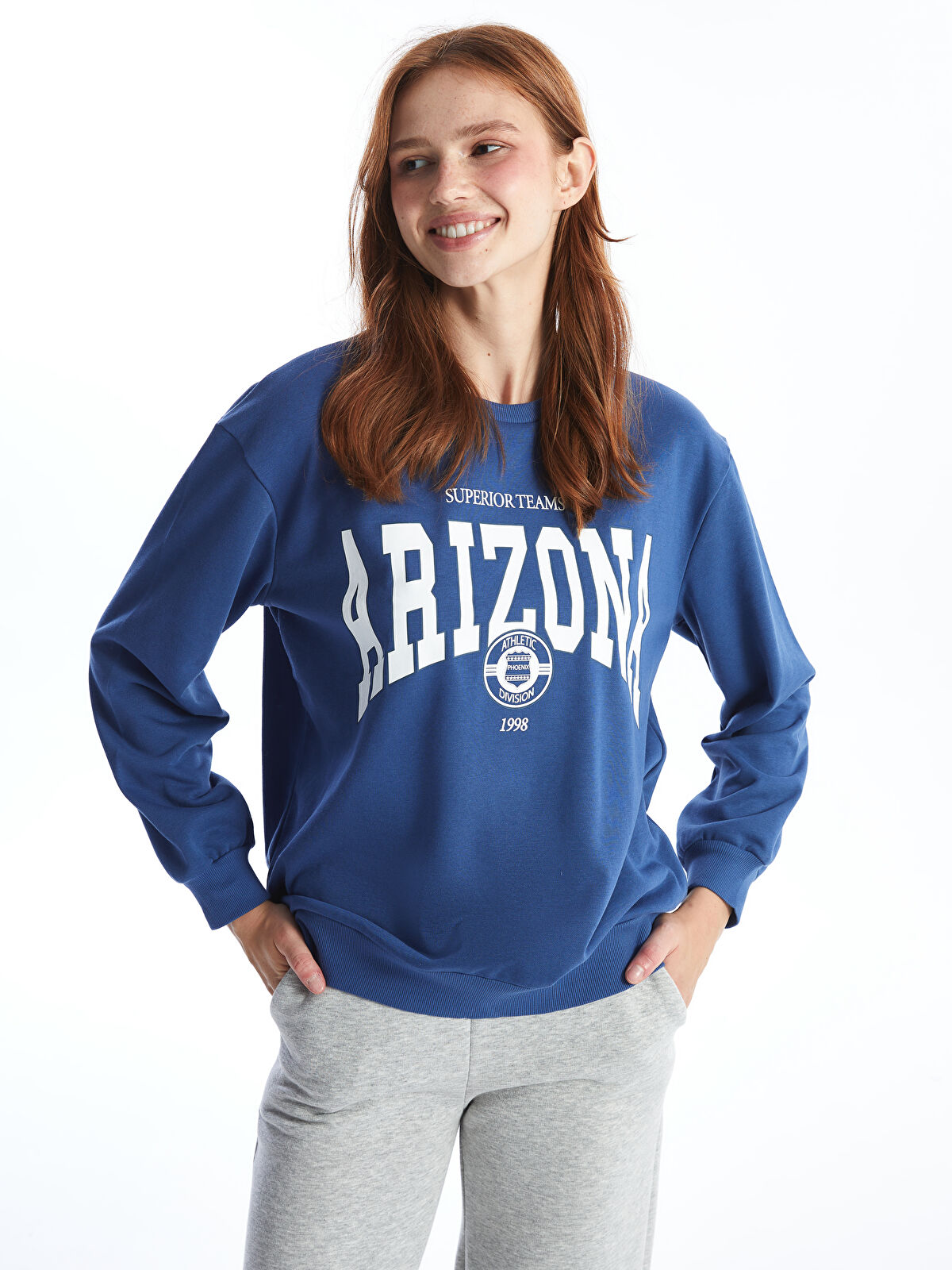 XSIDE Crew Neck Arizona Printed Women's Sweatshirt -S4FQ00Z8-HRQ