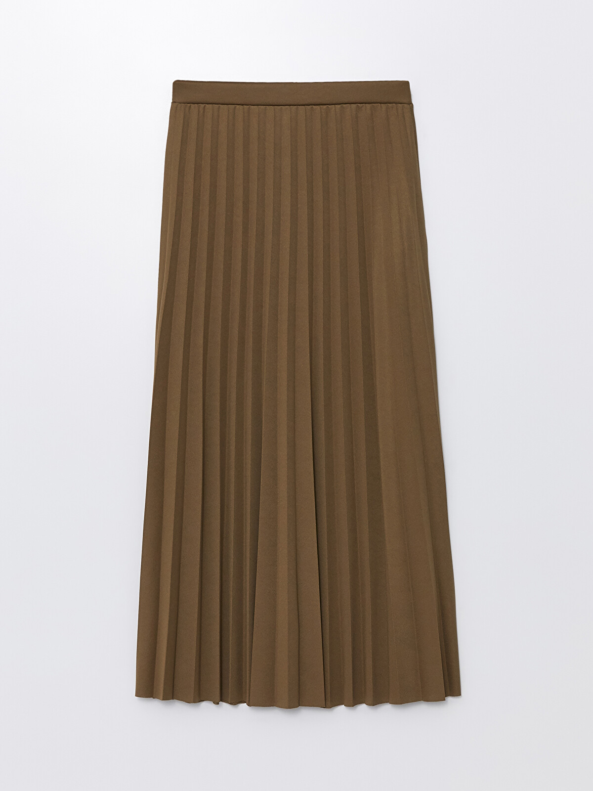 LCW Modest Elastic Waist Women's Pleated Skirt - S4G163Z8-YGX | LC