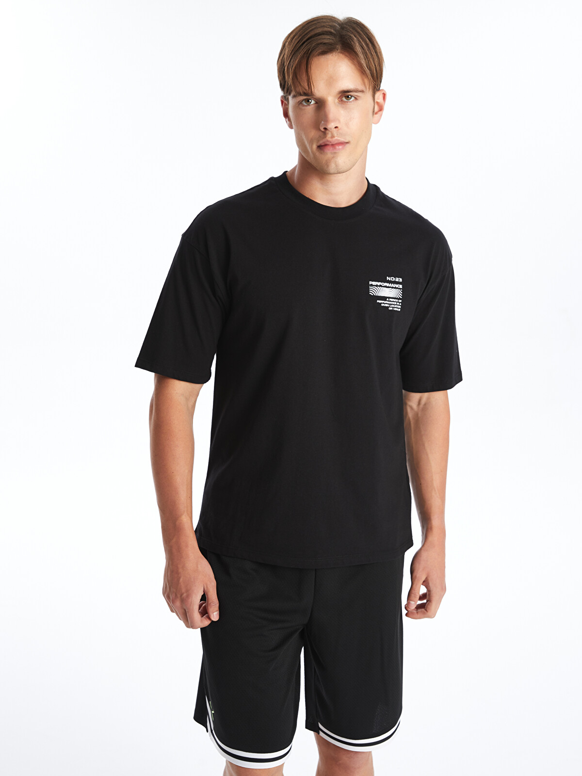 XSIDE ACTIVE Siyah DRY-TECH Bisiklet Yaka Kısa Kollu Erkek Spor