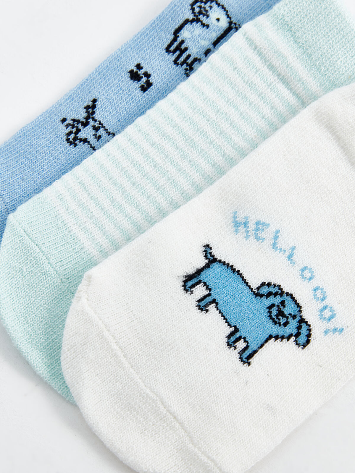 LC Waikiki Printed Baby Boys' Bootie Socks 3-pack -S4G650Z1