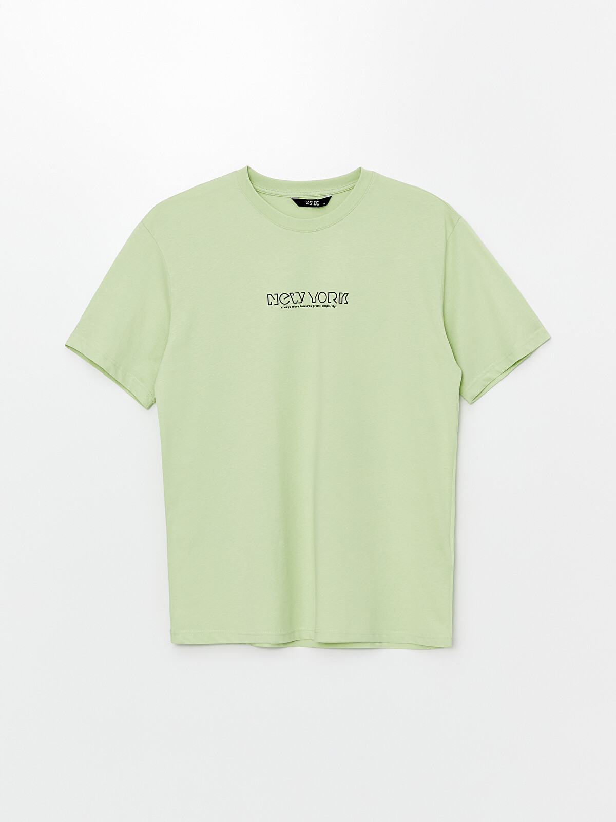 XSIDE Tricou pentru Bărbați cu Guler Rotund, Mânecă Scurtă