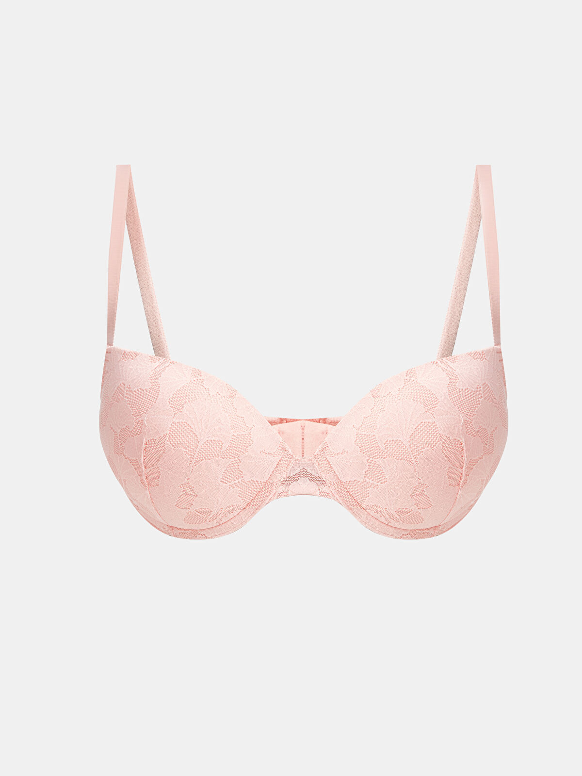 Wired Half Padded Lace T-Shirt Bra -S4G976Z8-FTG - LC Waikiki