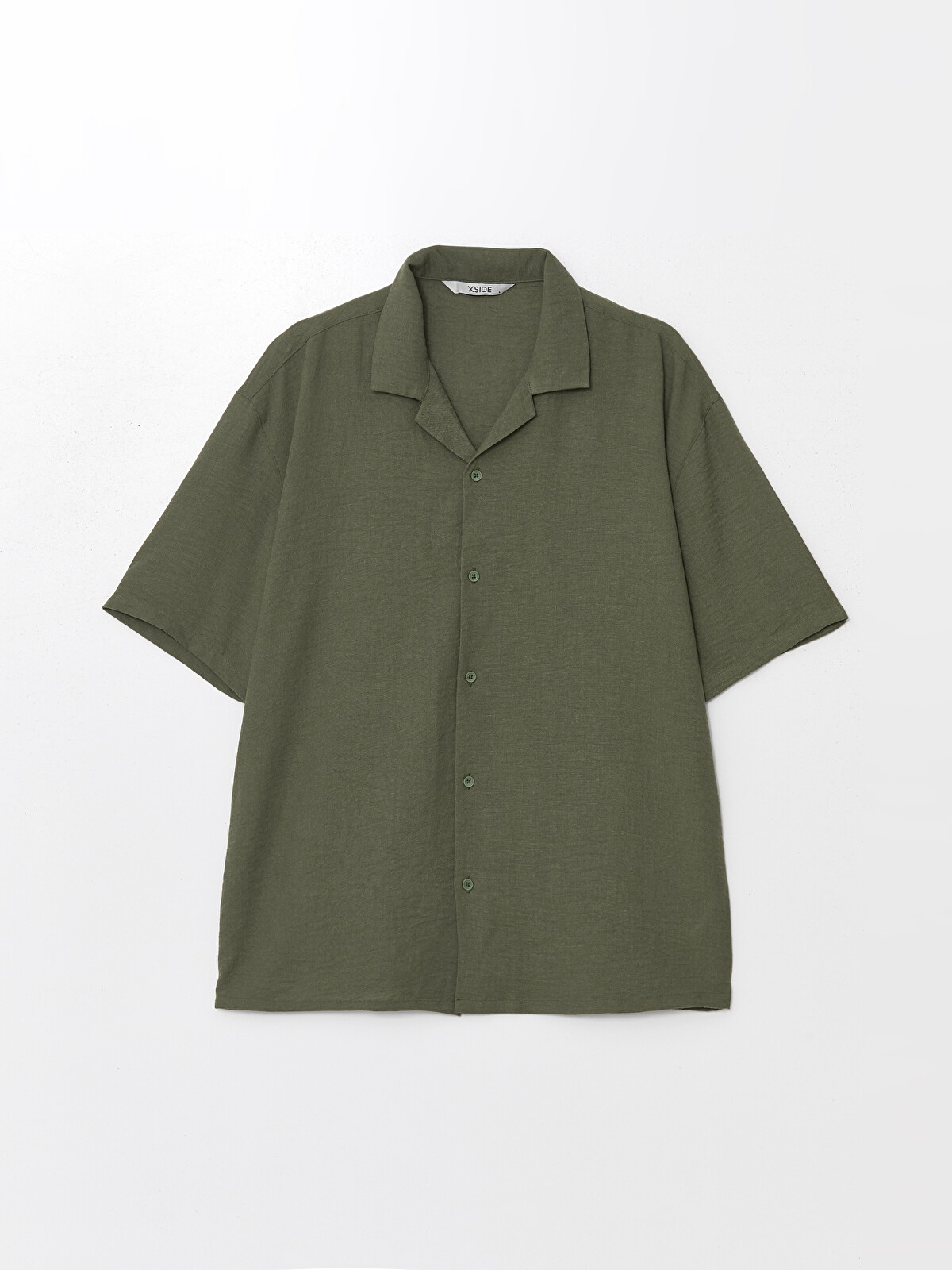 XSIDE Regular Fit Kısa Kollu Poplin Erkek Gömlek - S4GC53Z8-GUY