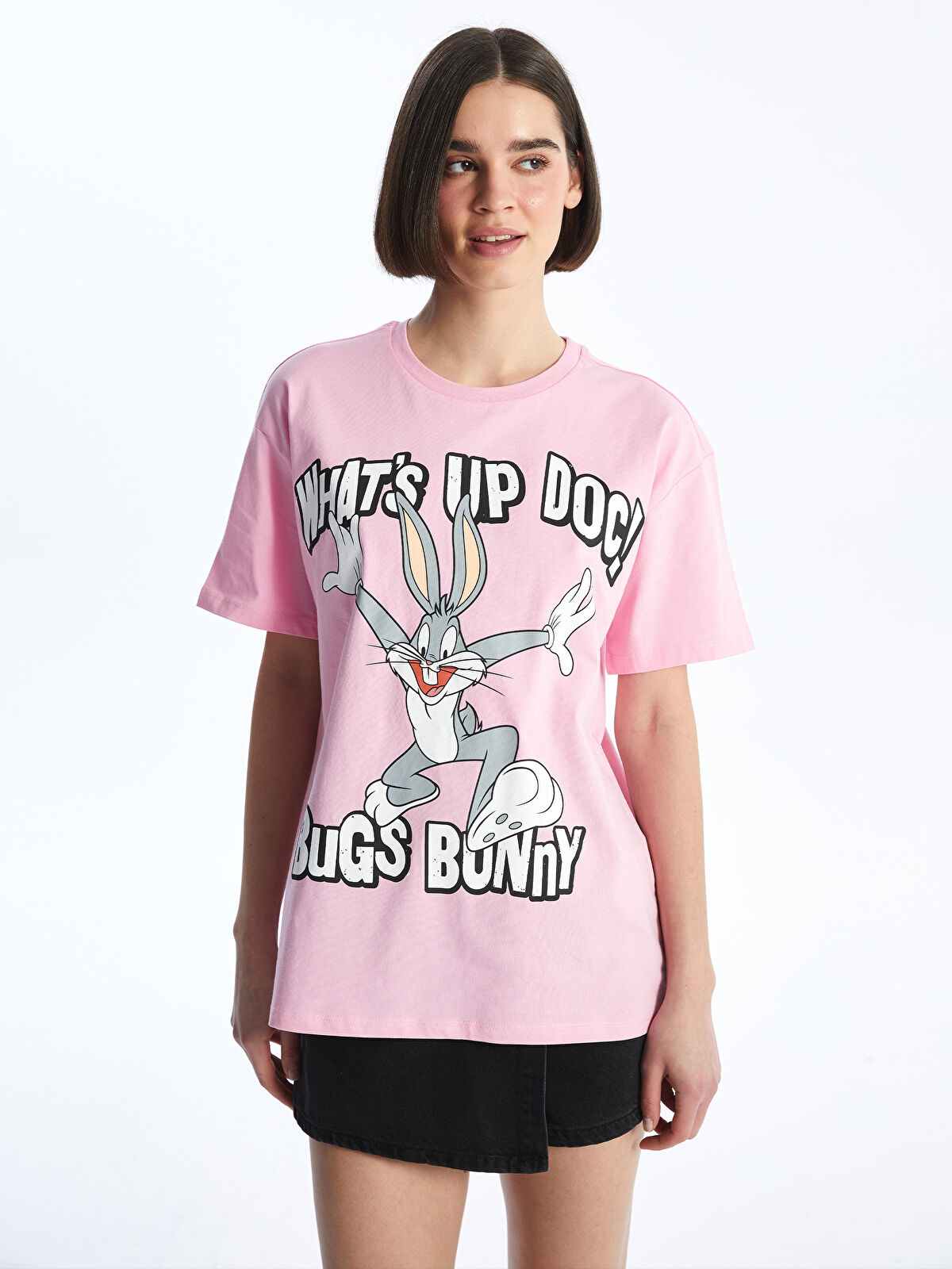 XSIDE Crew Neck Bugs Bunny Printed Women's T-Shirt -S4HM39Z8