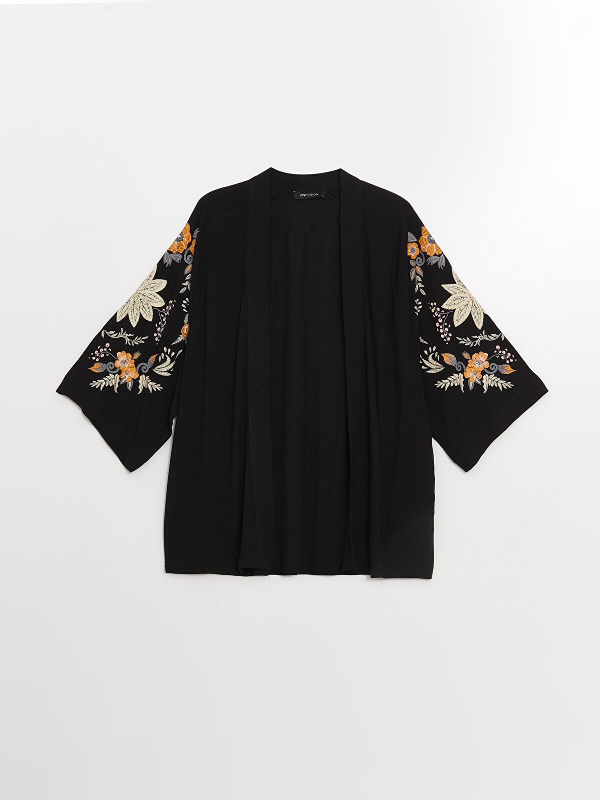LCW Vision Şal Yaka Çiçekli Oversize Kadın Kimono - S4IA70Z8-CVL