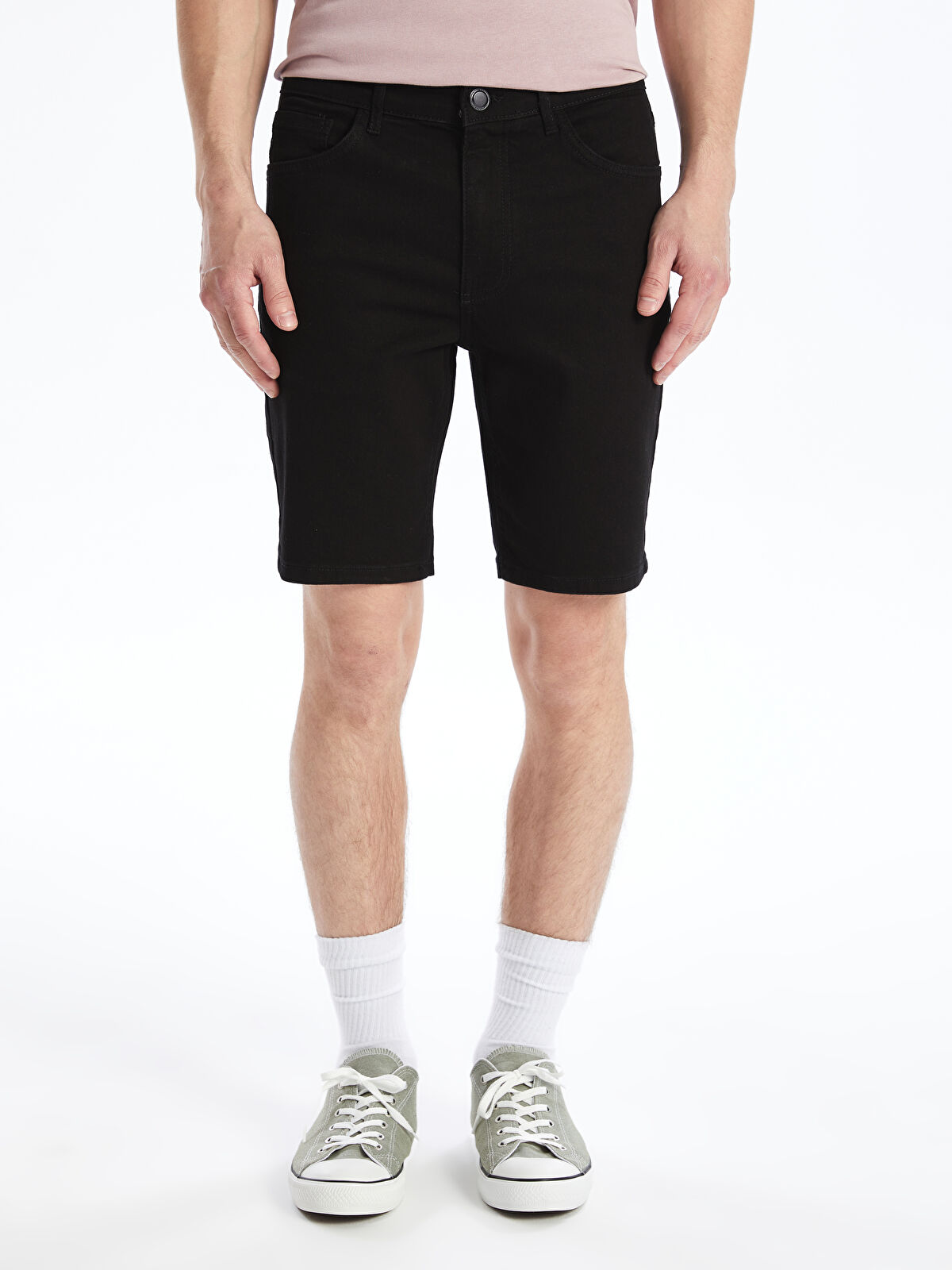 Slim Fit Men's Denim Shorts -S4IJ01Z8-326 - LC Waikiki