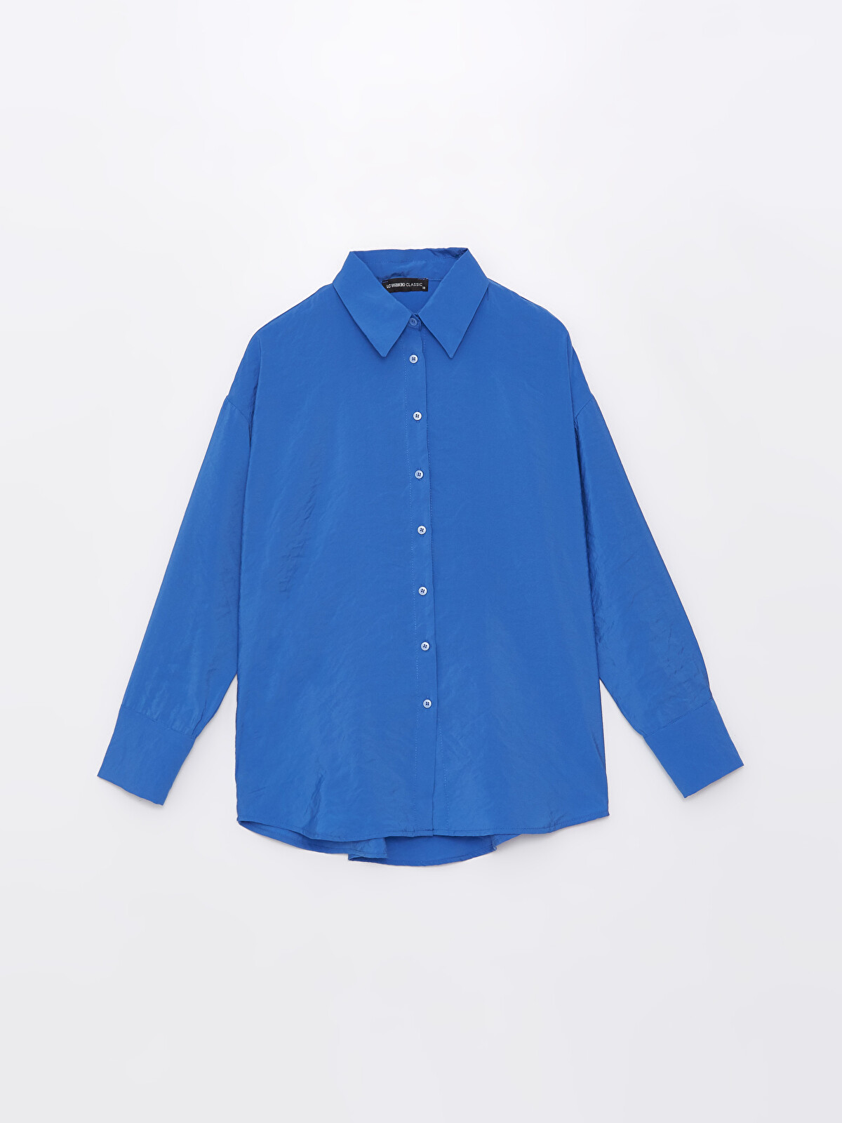 LCWAIKIKI Classic Plain Long Sleeve Oversize Women's Shirt LCWAIKIKI Classic Plain Long Sleeve Oversize Women's Shirt