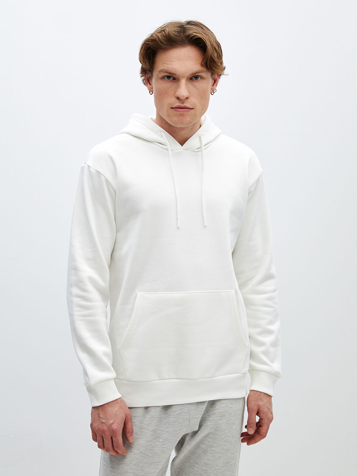 XSIDE Long Sleeve Men's Thick Hoodie -S4JB40Z8-R9J - LC Waikiki