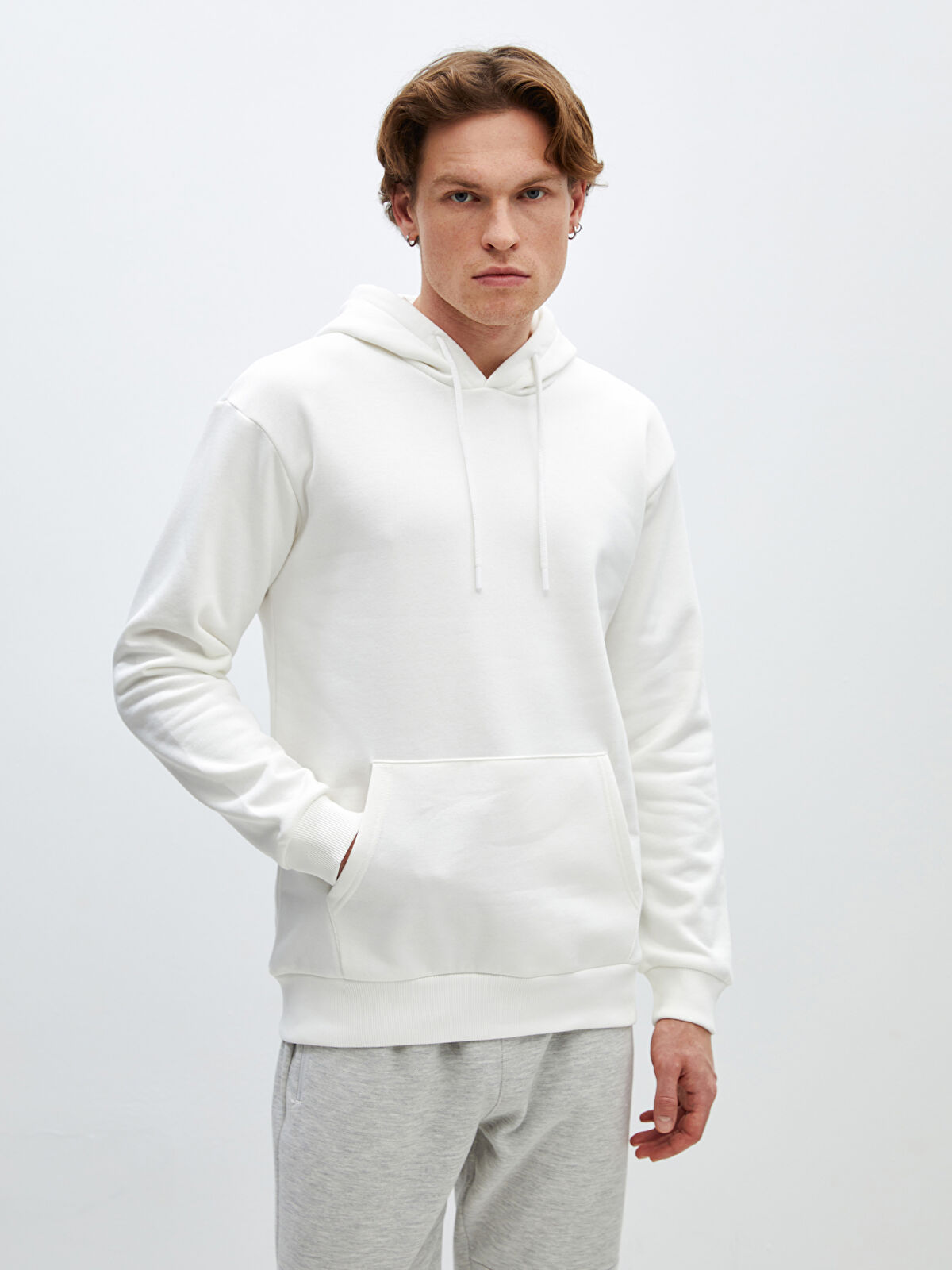 XSIDE Long Sleeve Men's Thick Hoodie -S4JB40Z8-R9J - LC Waikiki