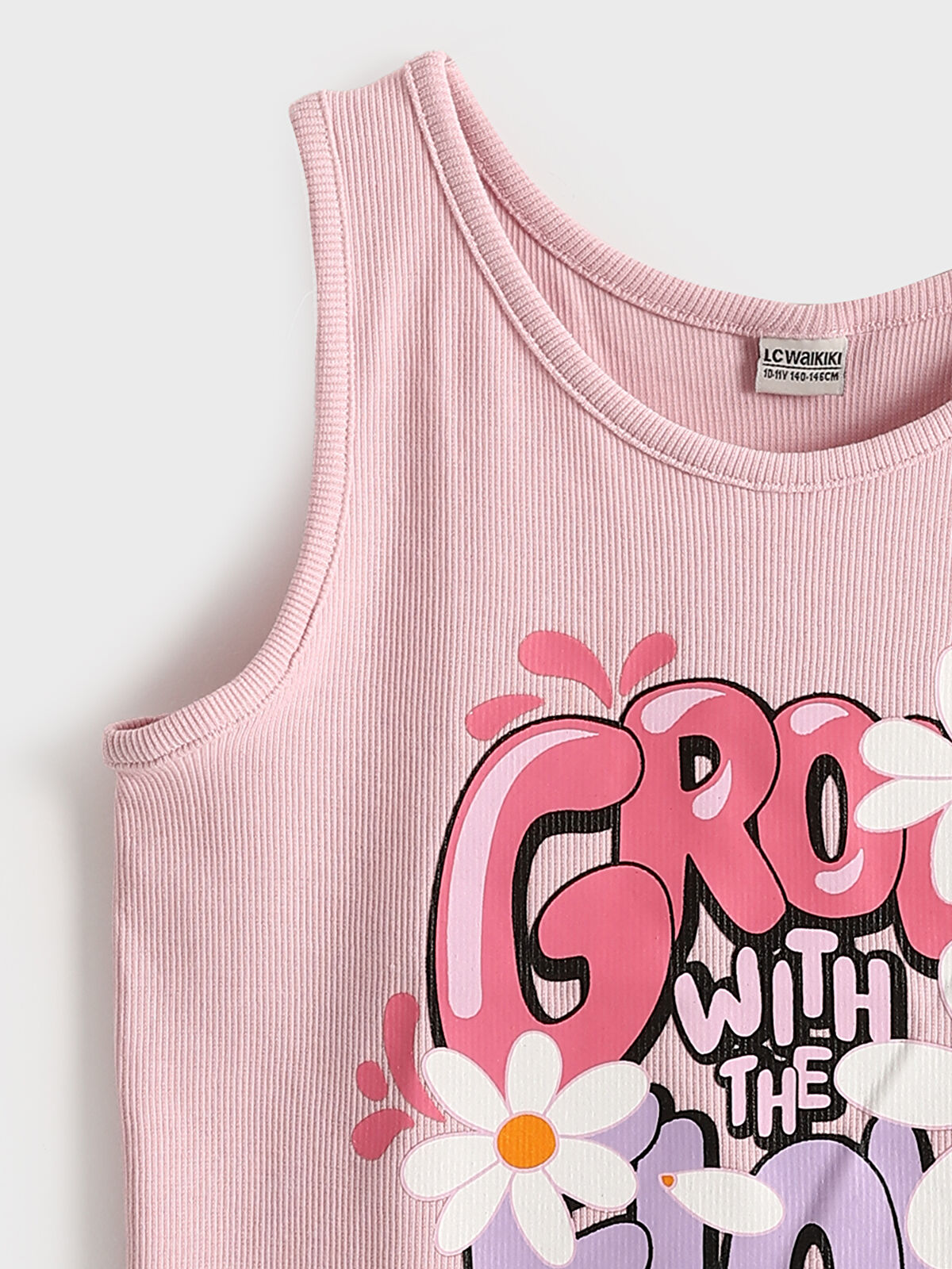 LCW Kids Sleeveless Printed Girls' Tank Top -S4JD78Z4-FXK