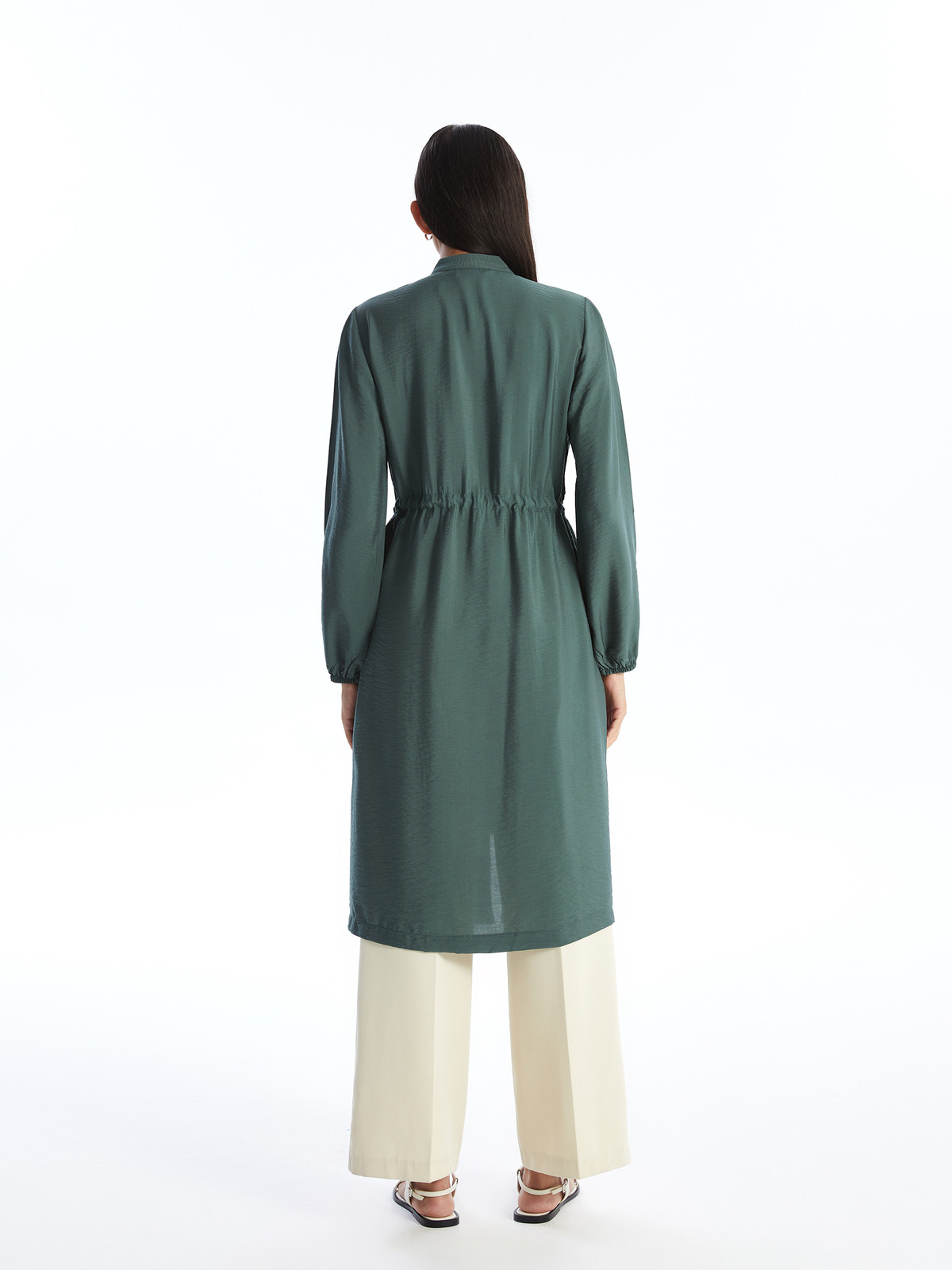 LCW Modest Dik Yaka Düz Uzun Kollu Kadın Tunik - S4K026Z8-Y1H | LC