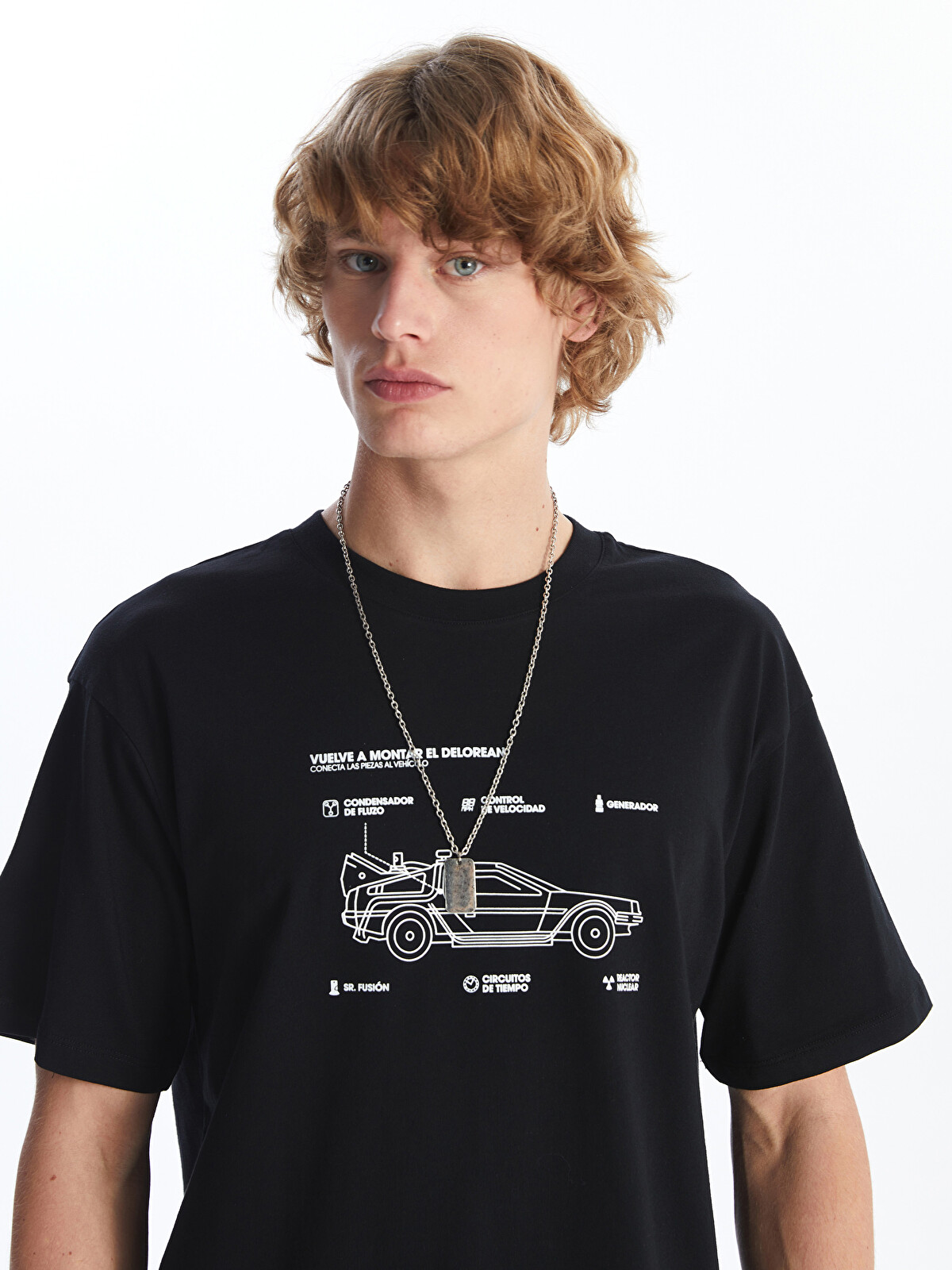 XSIDE Crew Neck Short Sleeve Printed Combed Cotton Men's T-shirt