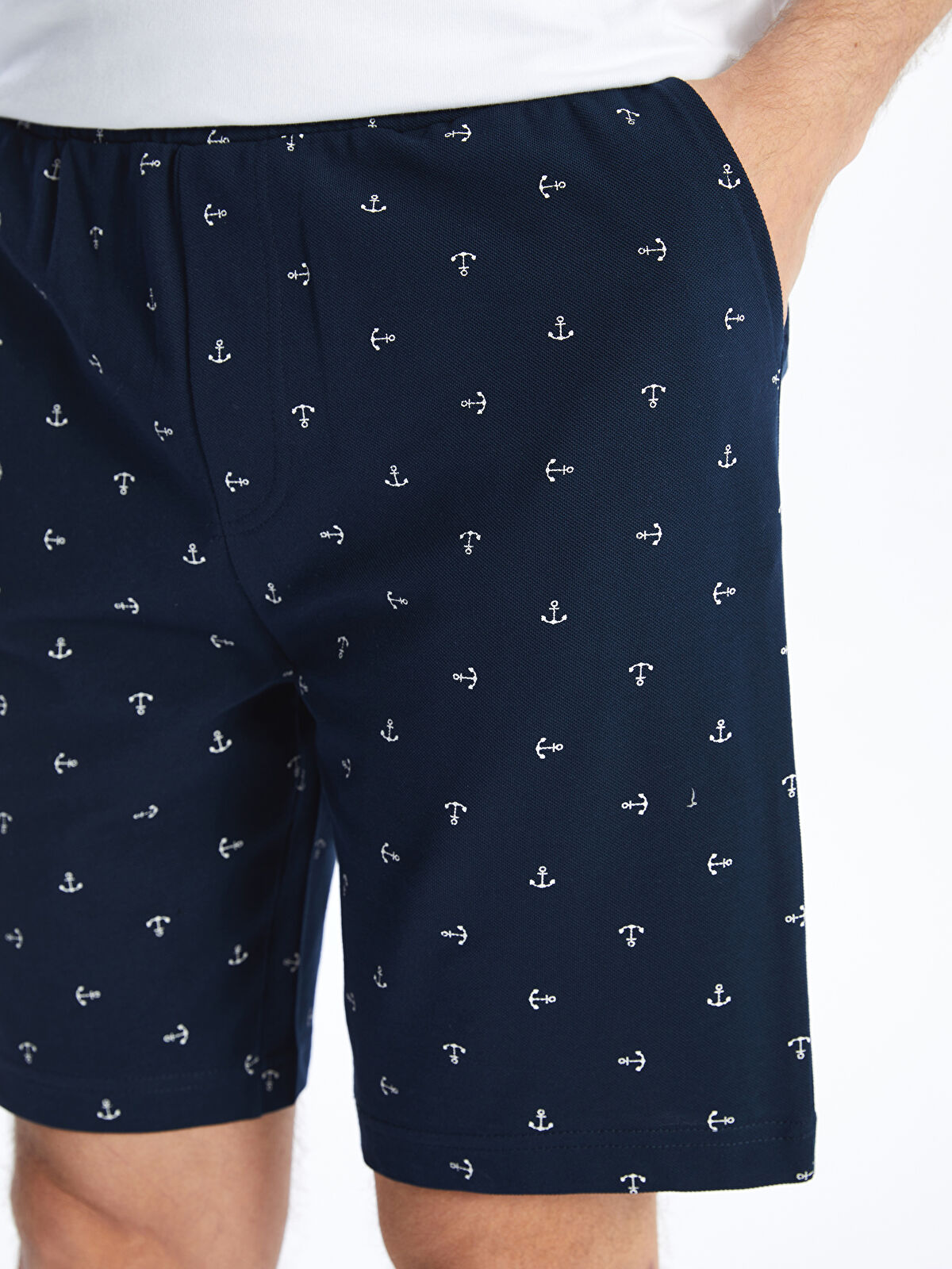 【SATIIIZ】Lehen duck down lightweight padding LC Waikiki Standard Fit Men's Pyjama Bottom Shorts -S4LG60Z8