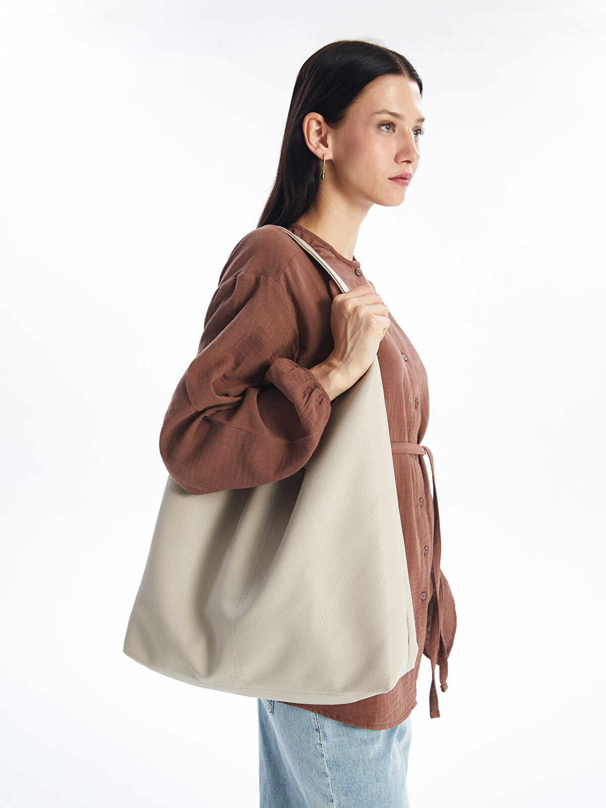 国内発☆関税込【 】Faux Leather ショルダーバッグ ショルダーバッグ バッグ フェイス ポケット レザー ショルダー