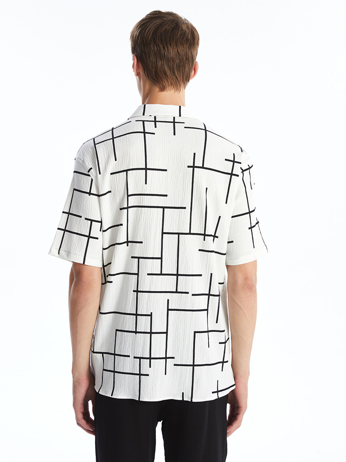 LCW Vision Regular Fit Short Sleeve Patterned Men's Shirt