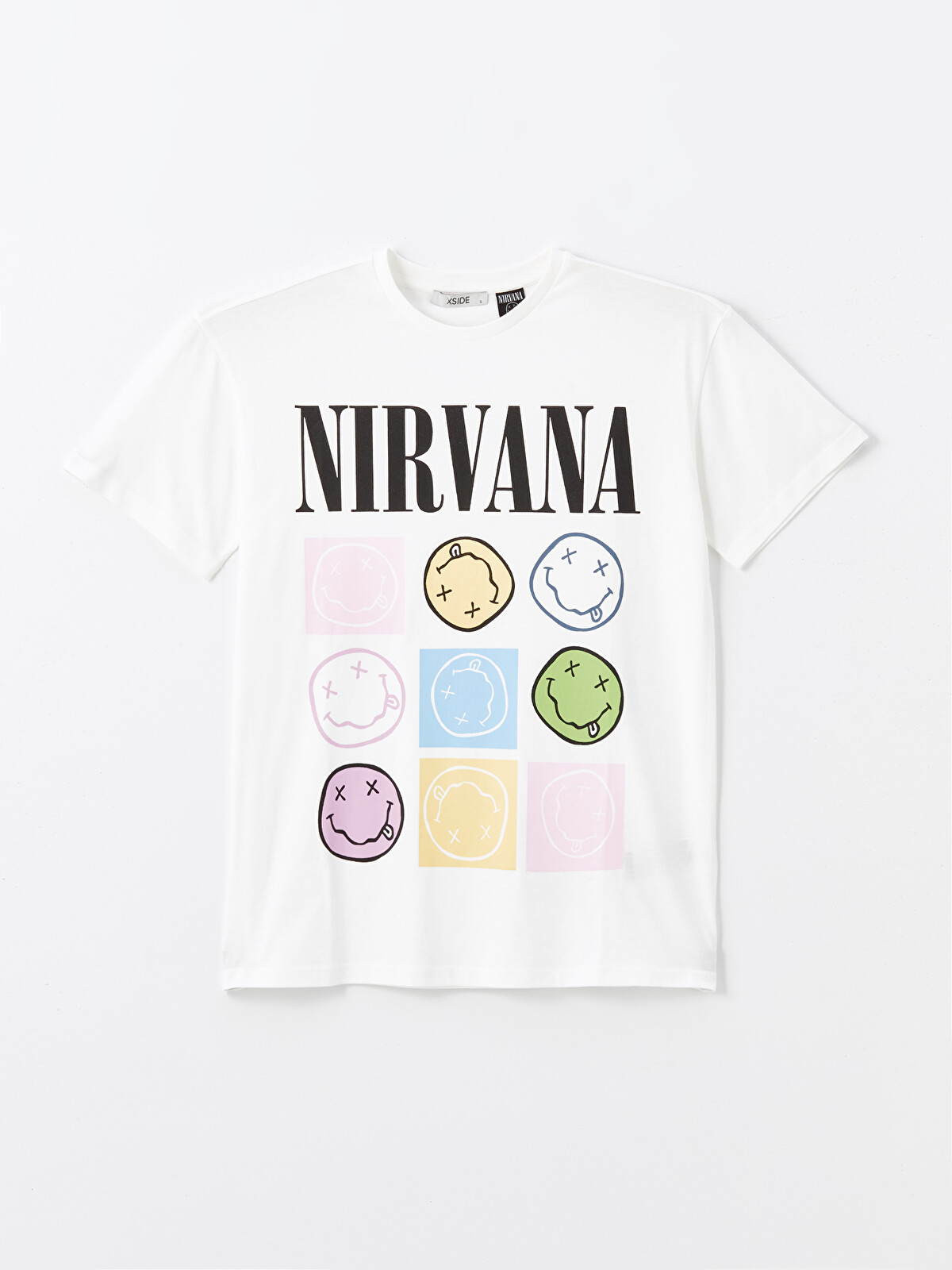 XSIDE Crew Neck Nirvana Printed Women's T-shirt - S4MS02Z8-R9J