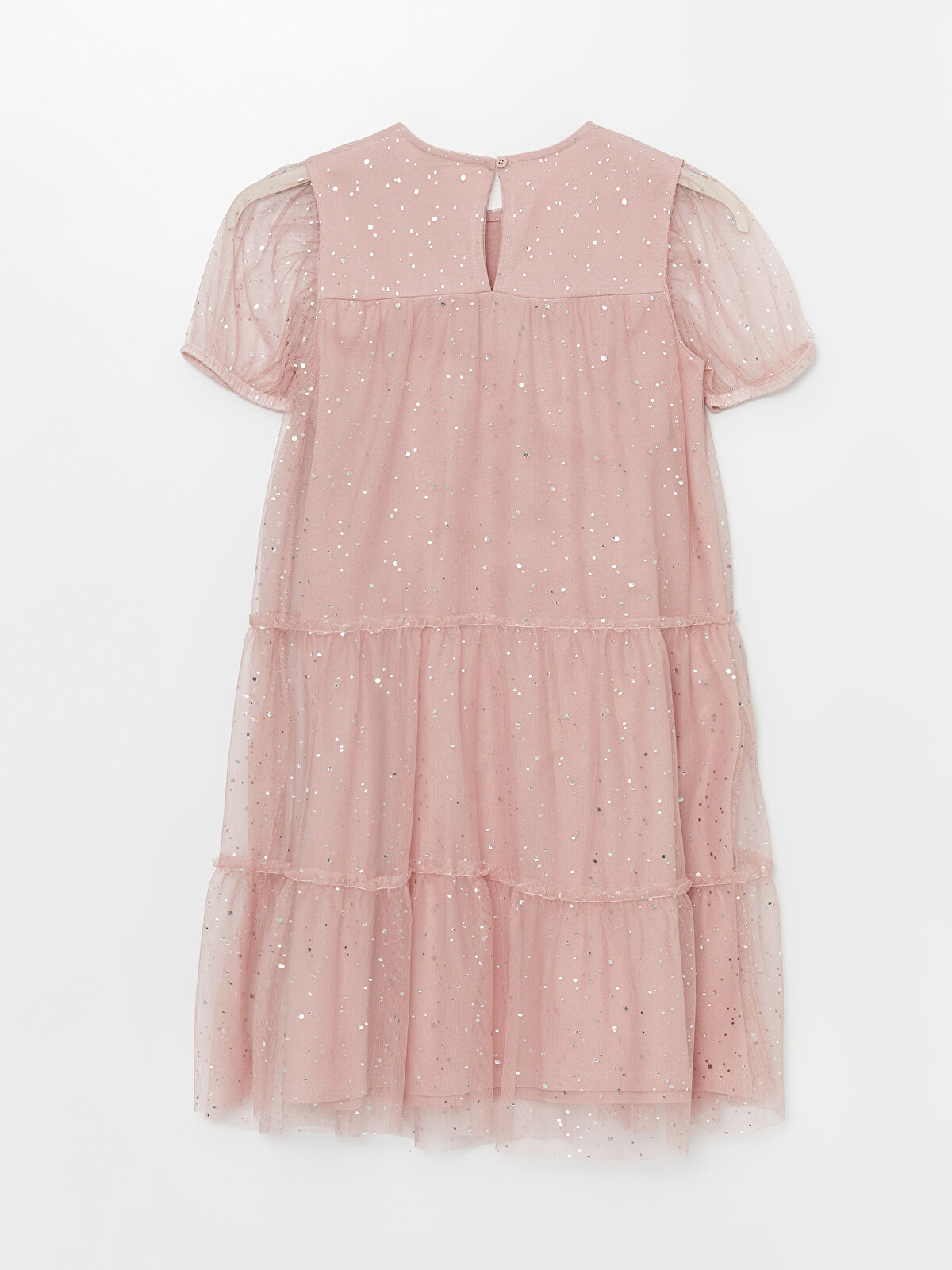 ことページ LCW Kids Bisiklet Yaka Işıltılı Kız Çocuk Elbise - S4N561Z4-LT7