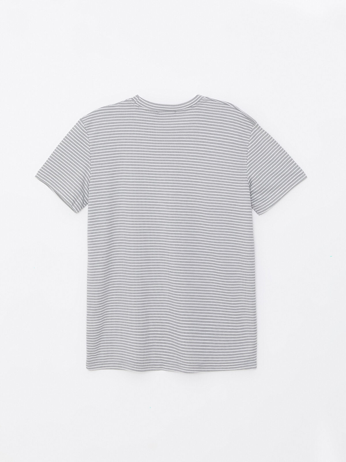 LCWAIKIKI Classic Crew Neck Short Sleeve Striped Men's T