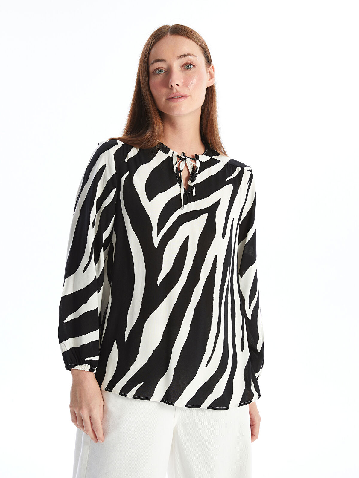 売れ筋商品|||ニューヨークコレクション カットソー トップス レディース Women's Missy Short Sleeve Balloon Sleeve Top Black White Herringbone NY Collection Womens Missy Short Sleeve Balloon Sleeve Top