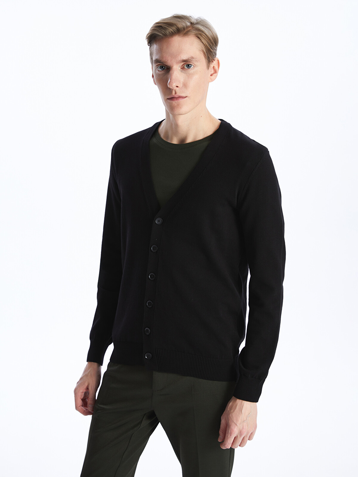 me】希少！Ennoy Charles Kirk ブラック ニット Charles V-neck