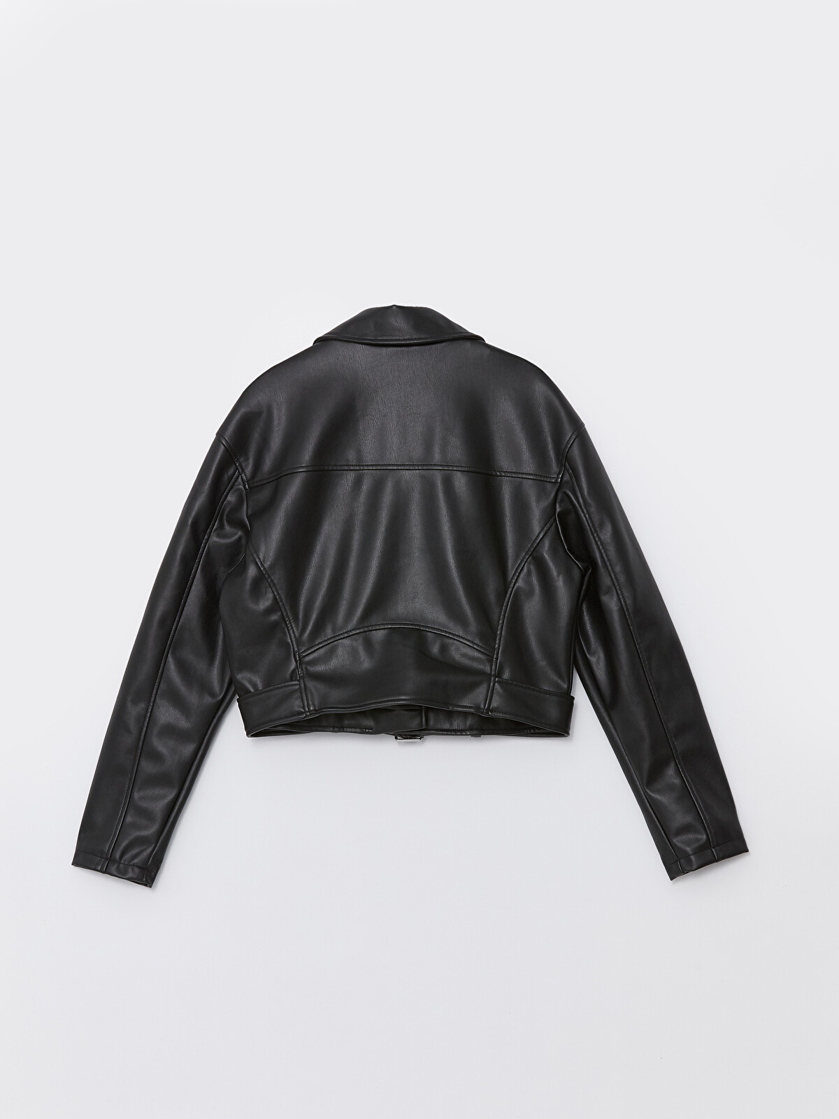 LCW Vision Biker Yaka Kadın Deri Görünümlü Ceket - W40057Z8-CVL