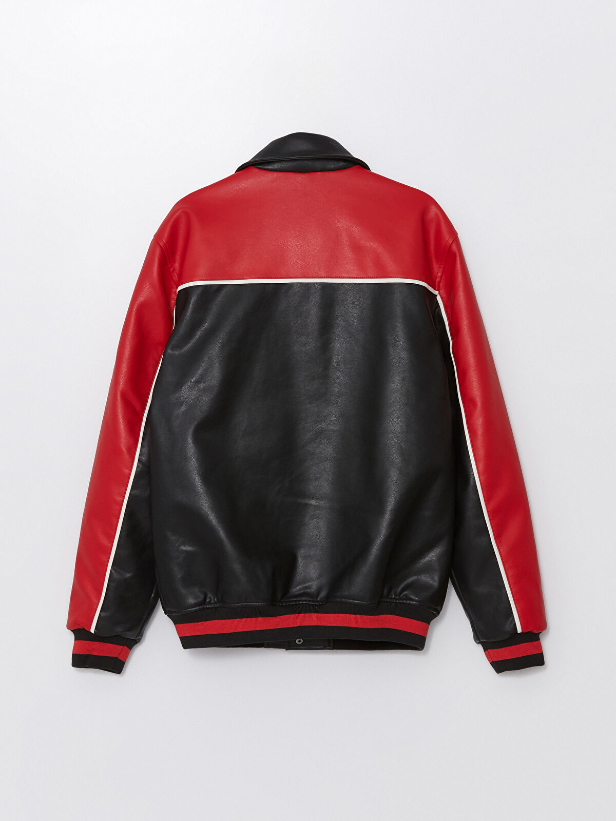 美品★ GENTLE FAKE LEATHER JACKET Synthetic Leather Jacket by Junya Watanabe - La Garçonne