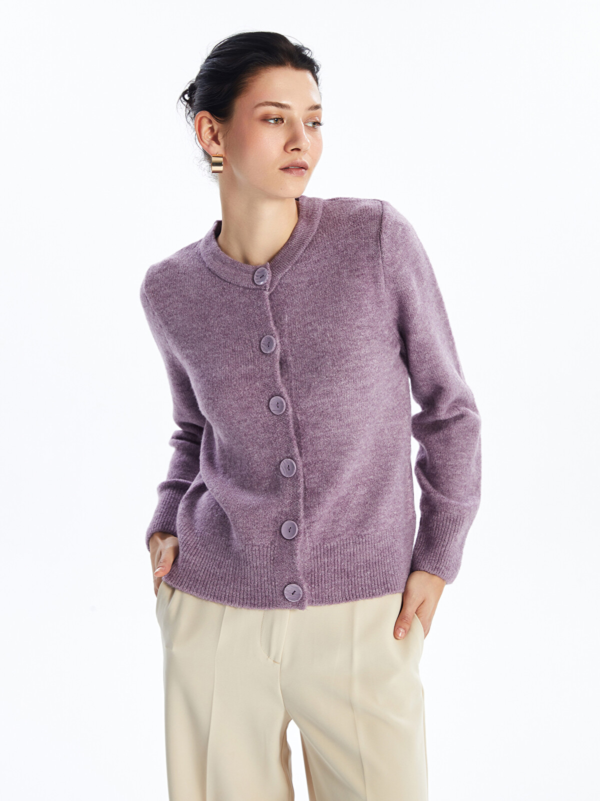 LCWAIKIKI Basic Crew Neck Plain Long Sleeve Women's Knitwear