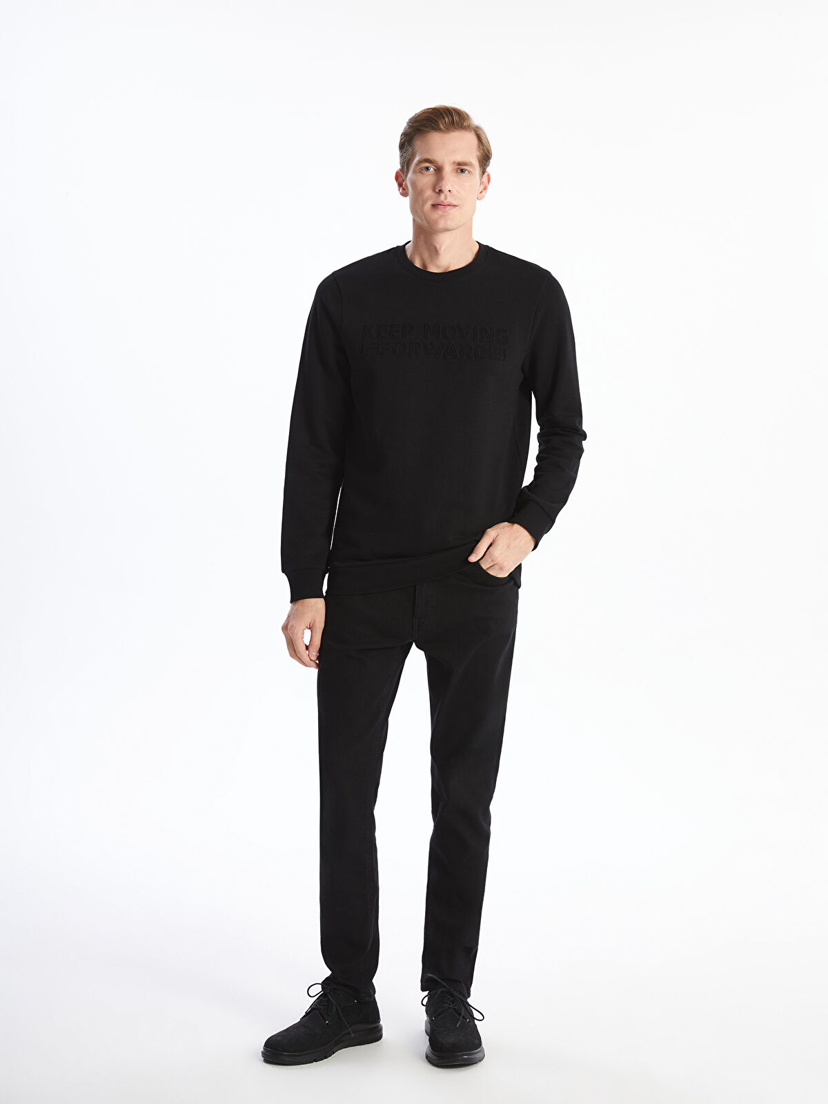 Lich　英語 LCWAIKIKI Classic Regular Fit Long Sleeve Poplin Men's Shirt