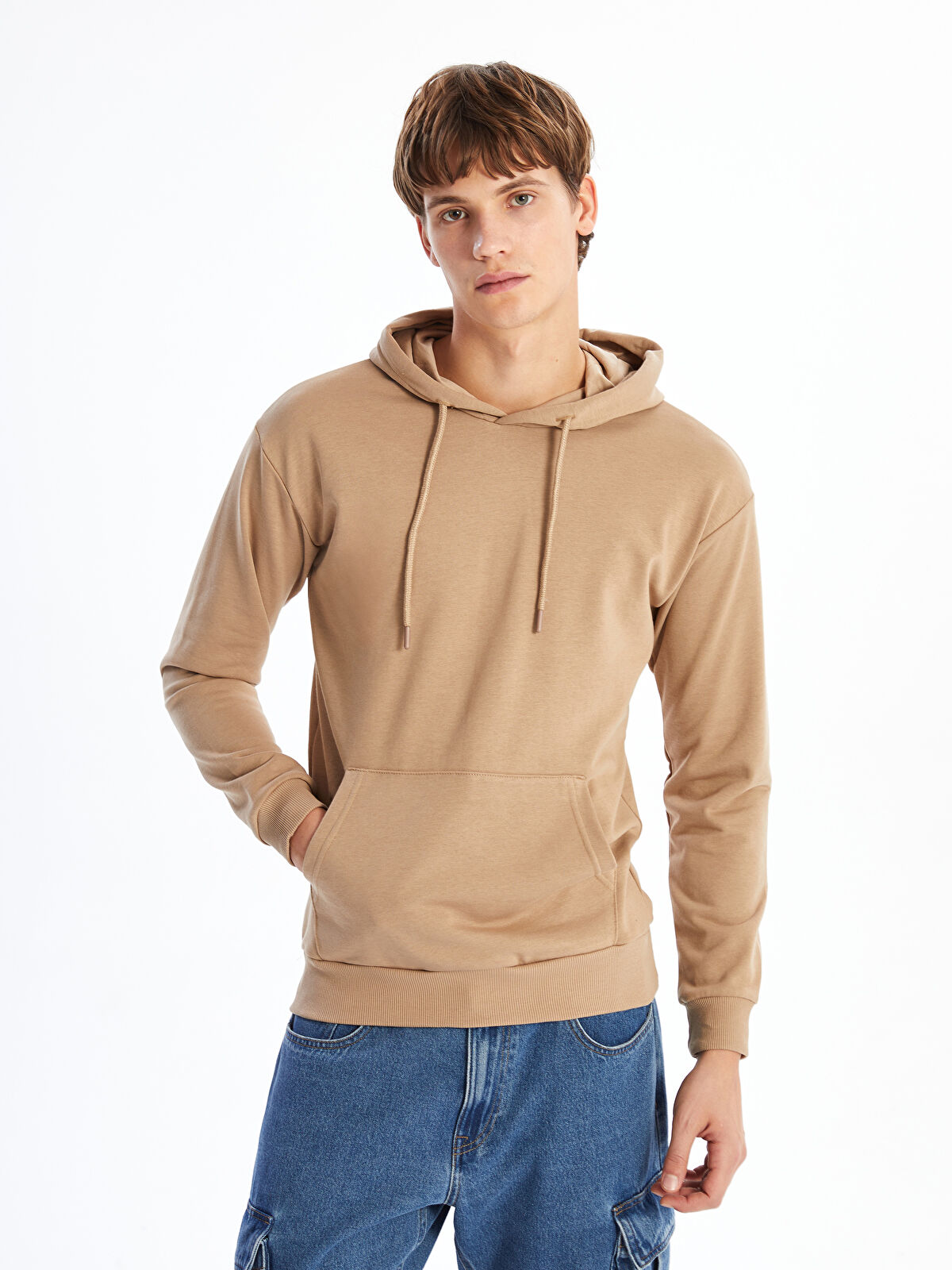 トップス c-boy style Refined Casual (No.68) Men's Pure Linen Yellow Checked Contemporary Fit Full Sleeve