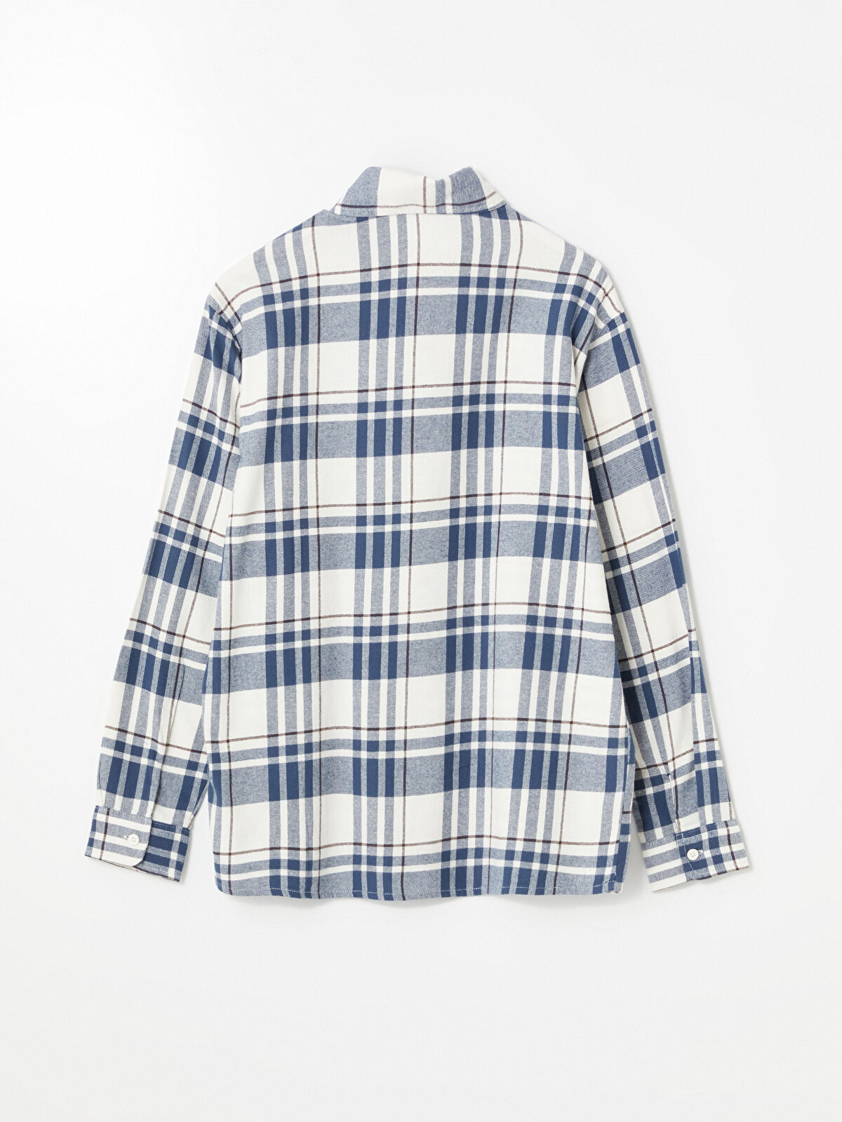 XSIDE Regular Fit Long Sleeve Plaid Gabardine Men's Shirt