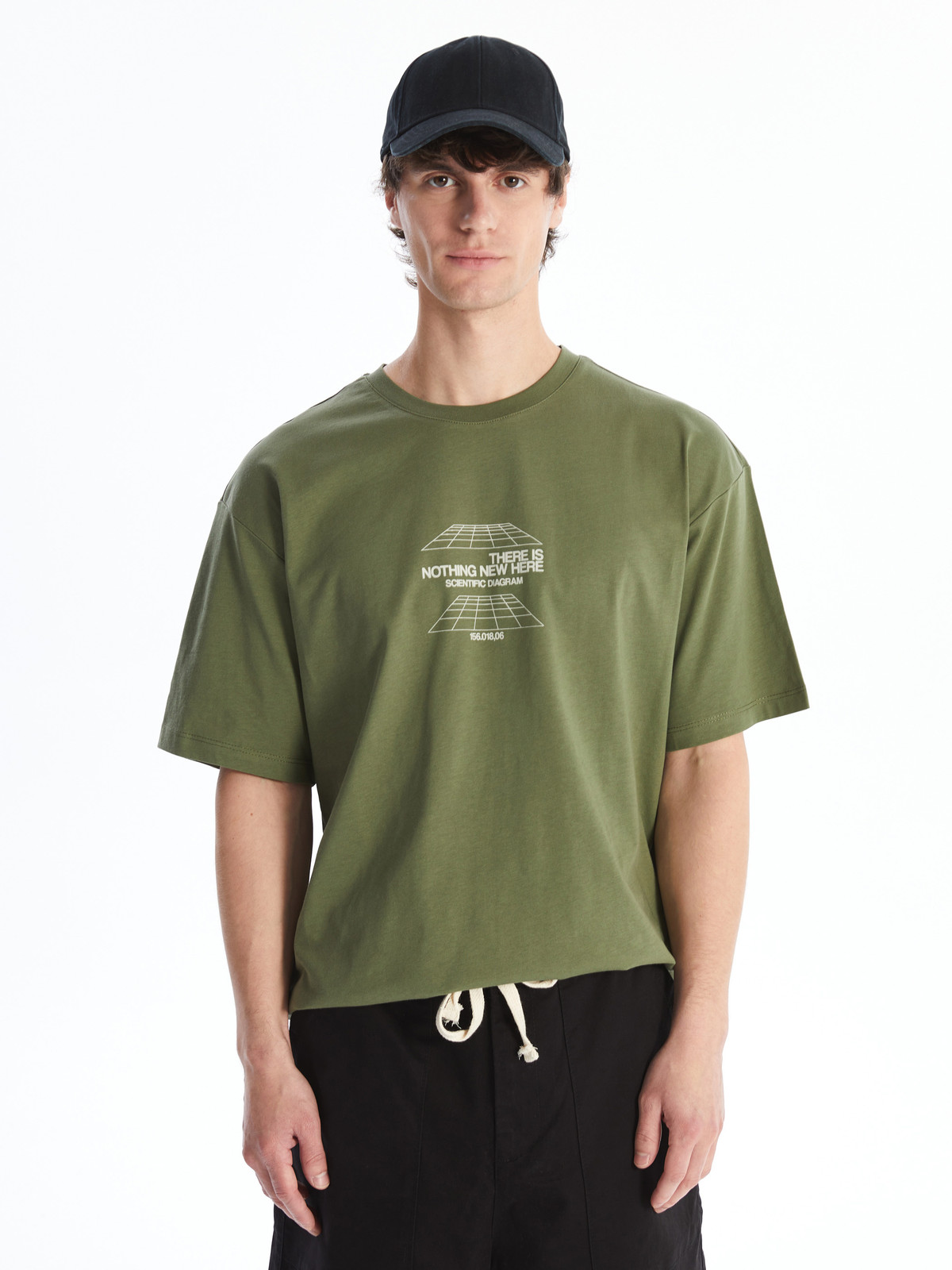XSIDE Crew Neck Short Sleeve Printed Combed Cotton Men's T-shirt