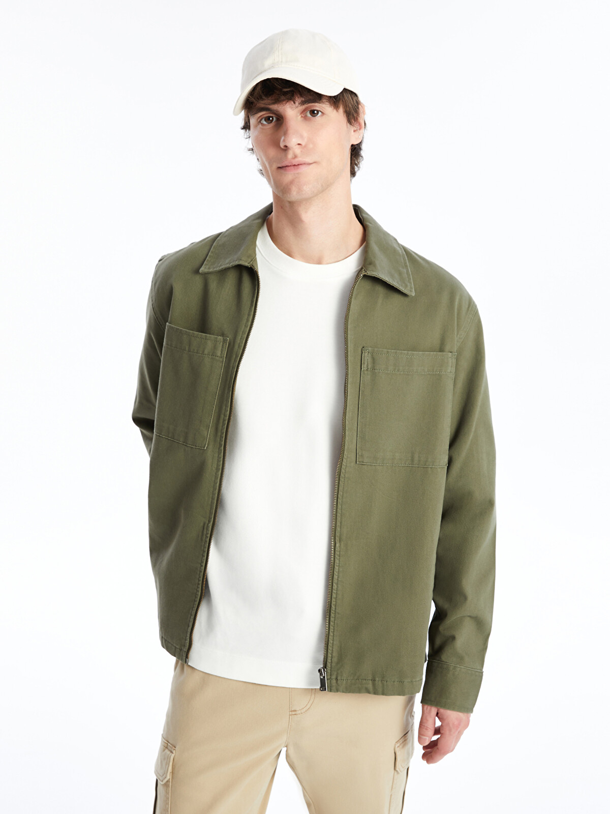 XSIDE Regular Fit Uzun Kollu Gabardin Erkek Gömlek Ceket
