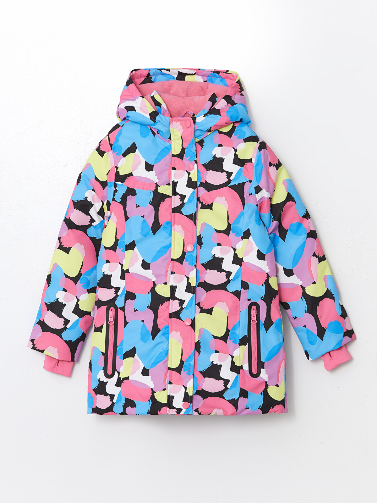 LCW Kids Hooded Girls' Ski Jacket - W43299Z4-F9C | LC Waikiki