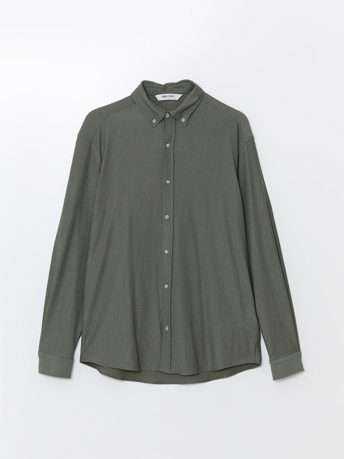 LCW Vision Regular Fit Long Sleeve Men's Textured Shirt - W43367Z8