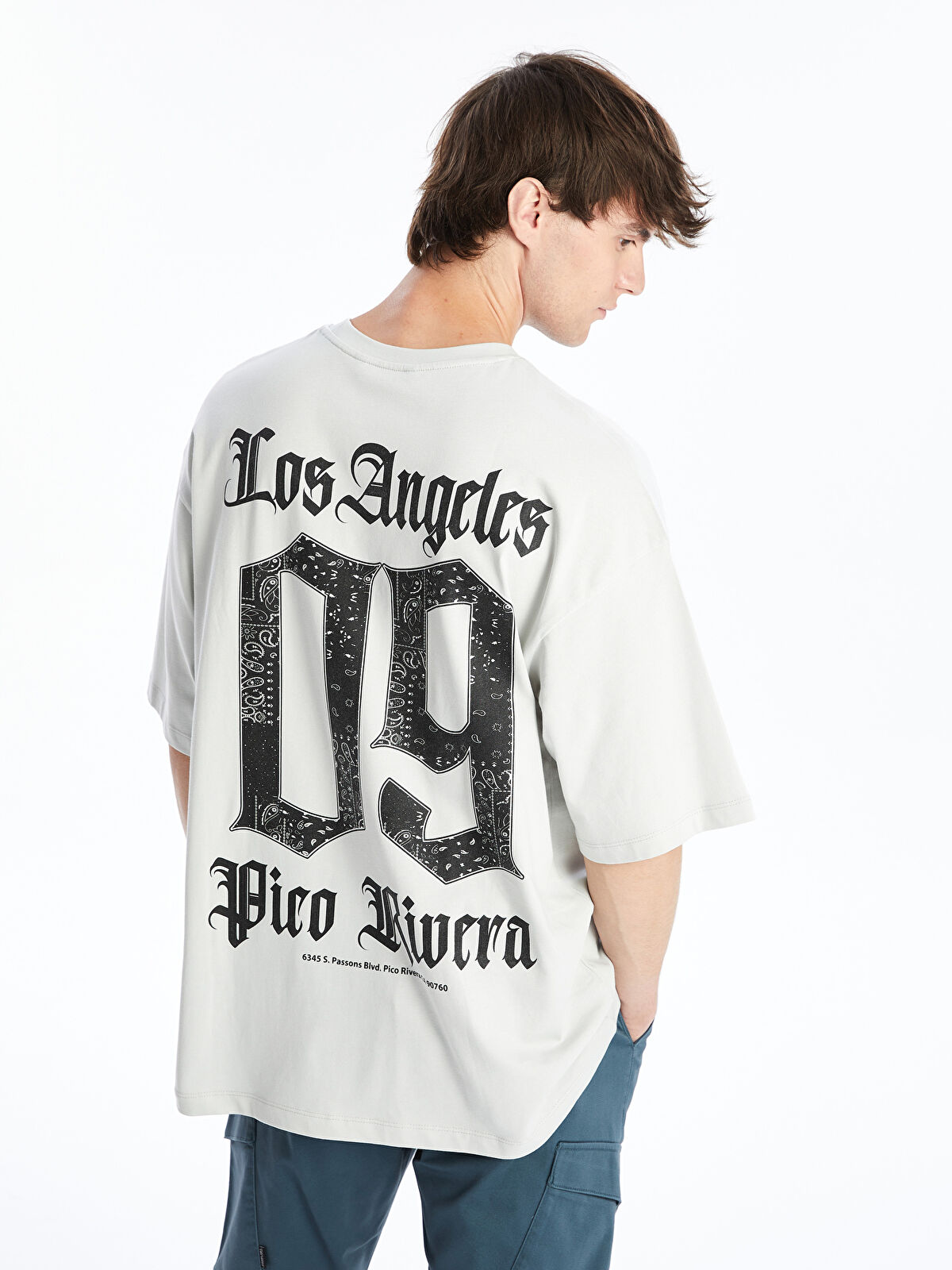 XSIDE Crew Neck Short Sleeve Printed Combed Cotton Men's T-shirt