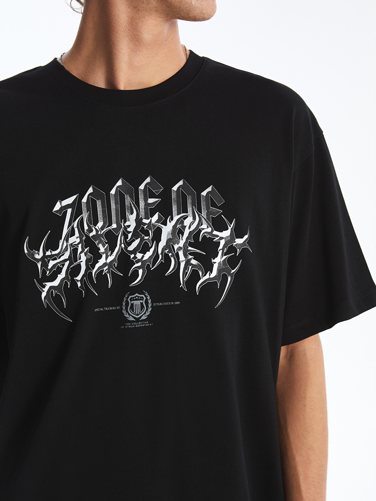 XSIDE Crew Neck Short Sleeve Printed Combed Cotton Men's T-shirt