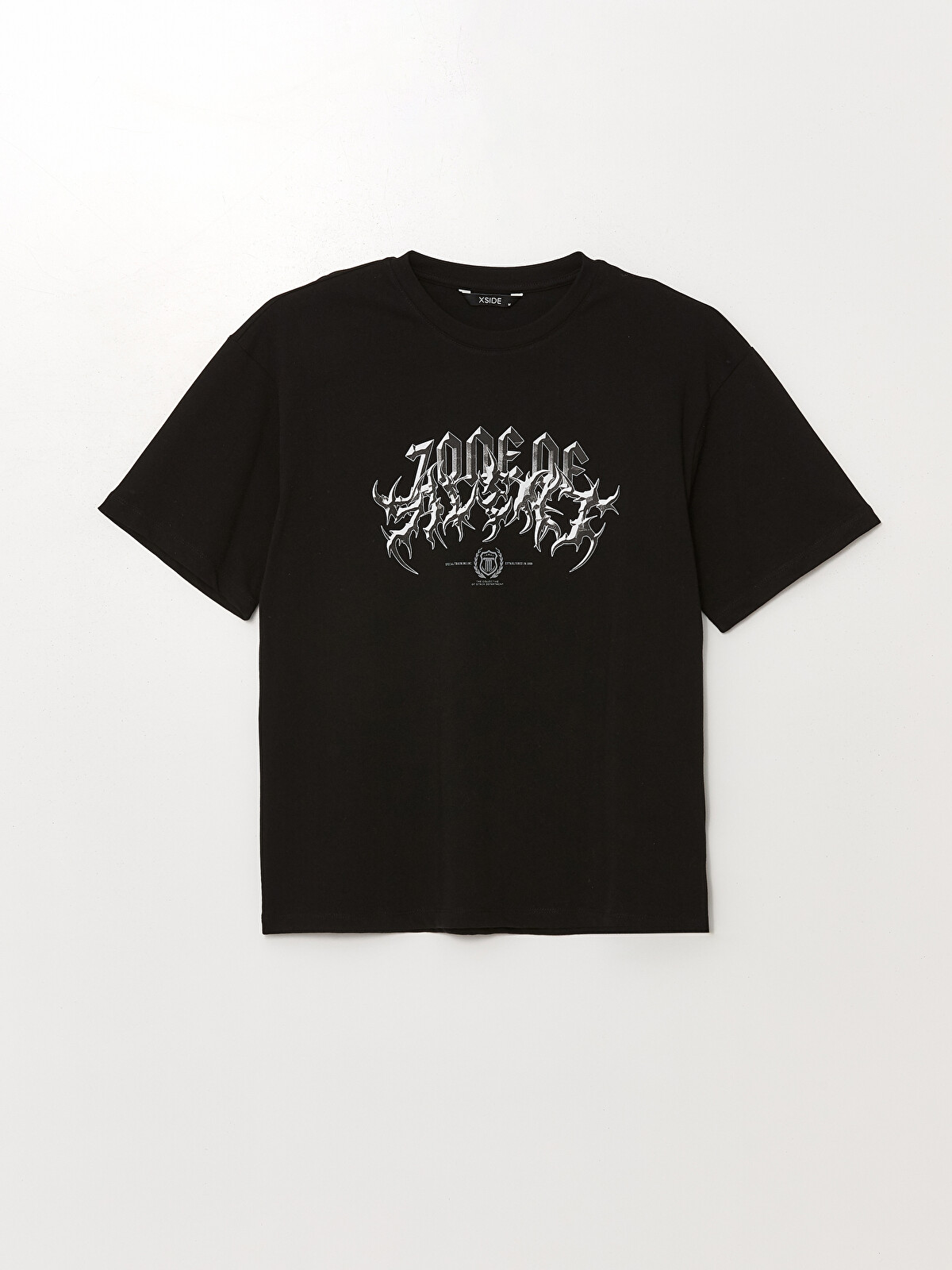 XSIDE Crew Neck Short Sleeve Printed Combed Cotton Men's T-shirt