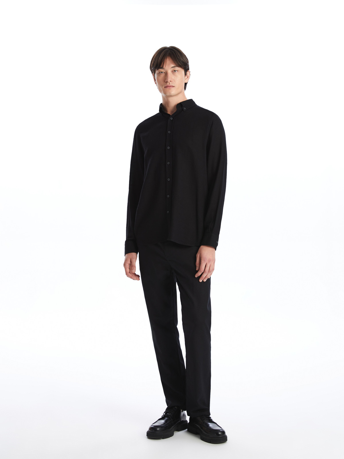 SOUTHBLUE Regular Fit Long Sleeve Dobby Fabric Men's Shirt