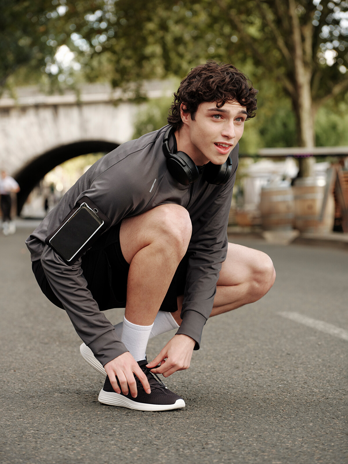 XSIDE ACTIVE Dik Yaka Uzun Kollu Erkek Spor Tişört - W47389Z8-LZF