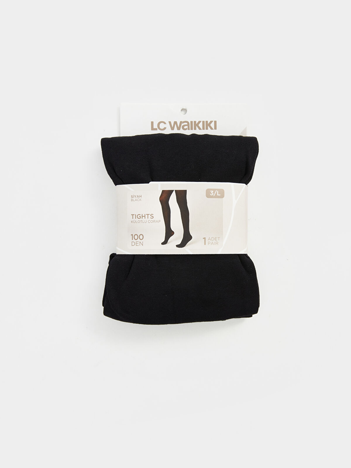 Women's Plain 100 Denier Tights -W48045Z8-J0F - LC Waikiki